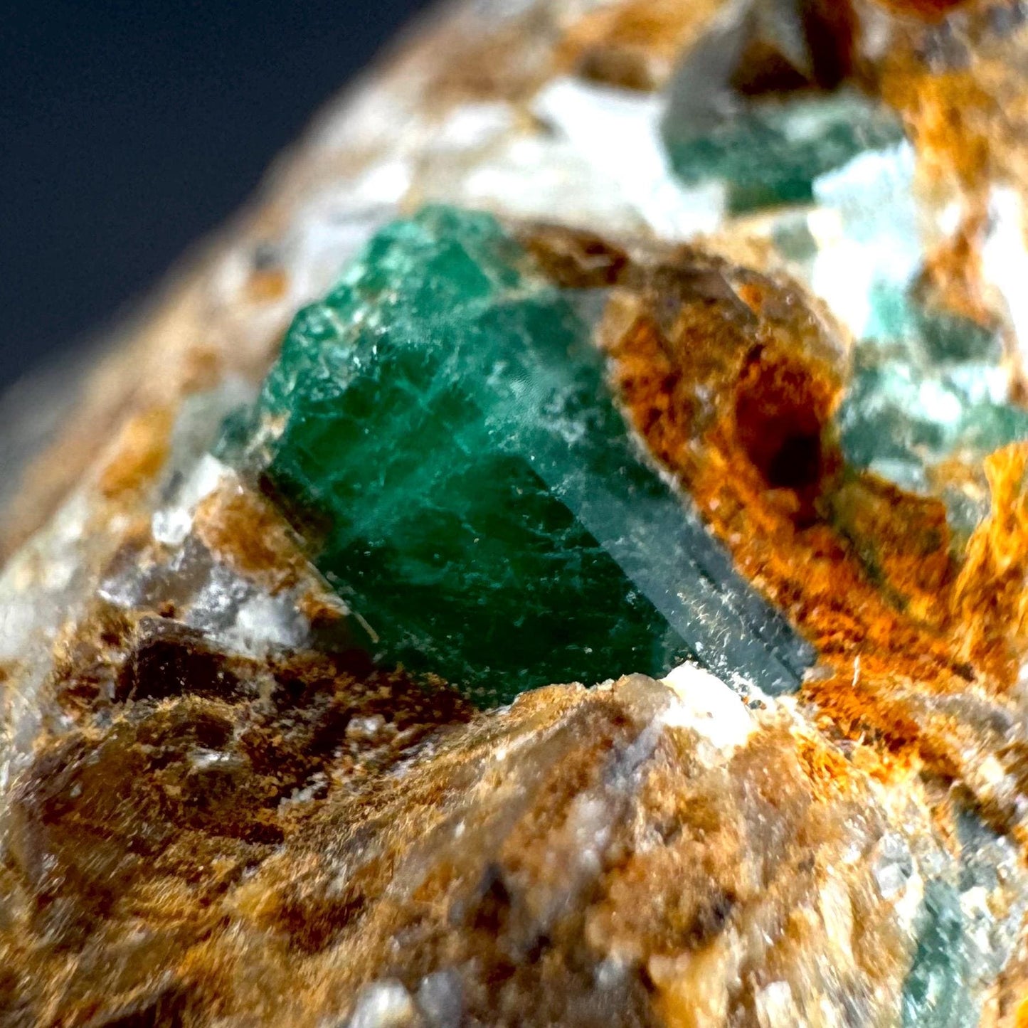Emerald on Matrix | natural green crystal cluster, raw mineral specimen from Pakistan