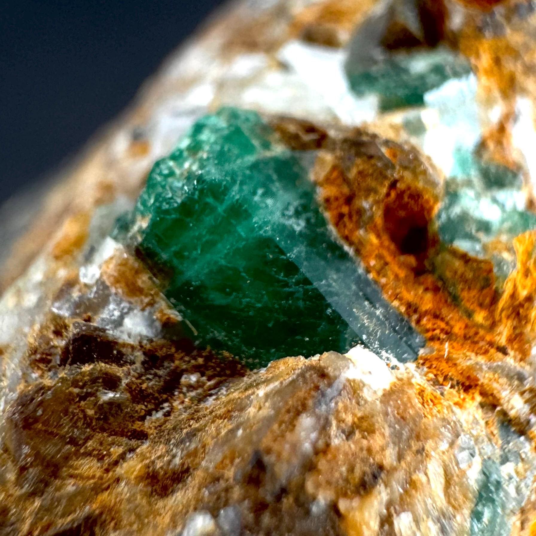 Emerald on Matrix | natural green crystal cluster, raw mineral specimen from Pakistan