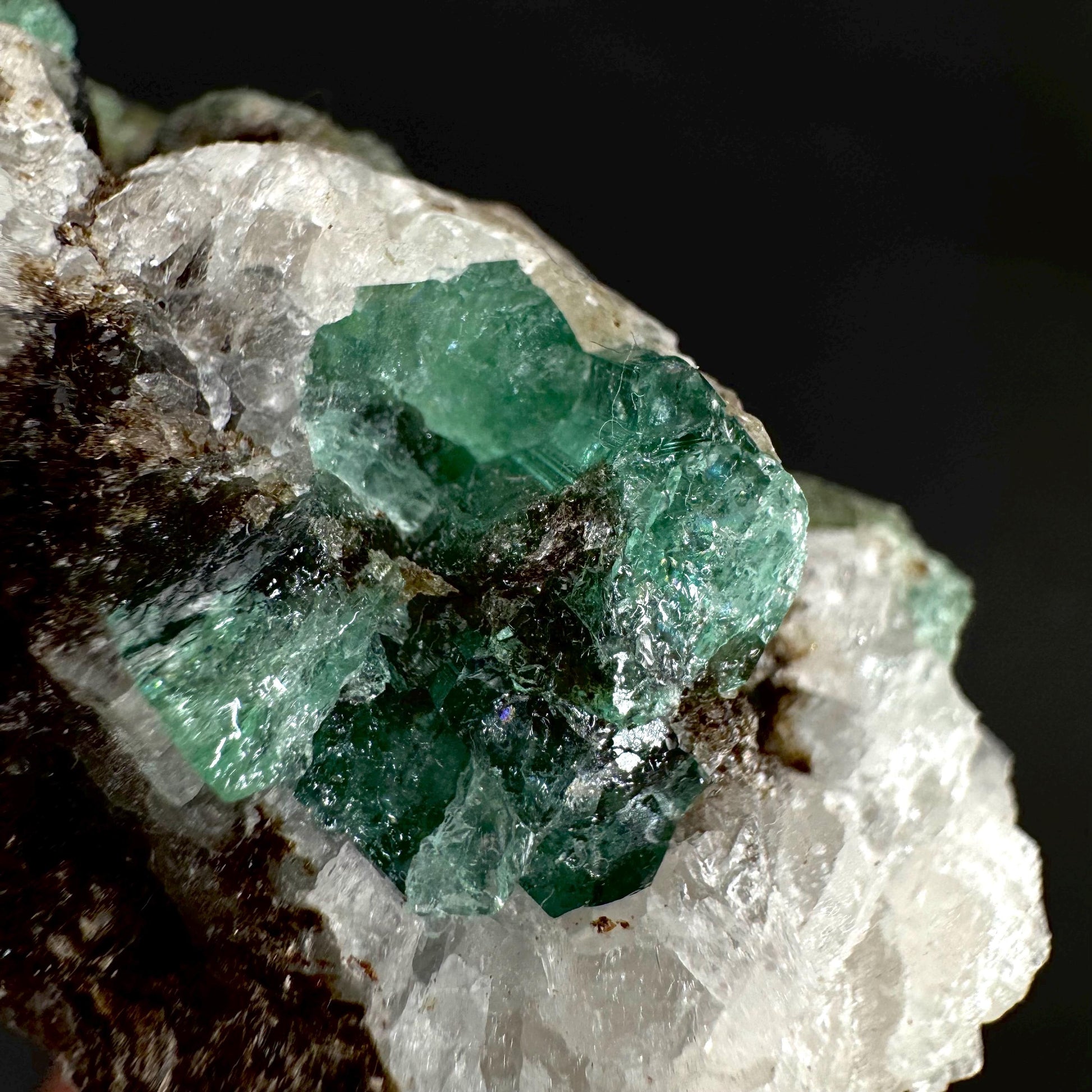 Emerald on Matrix | natural green crystal cluster, raw mineral specimen from Pakistan
