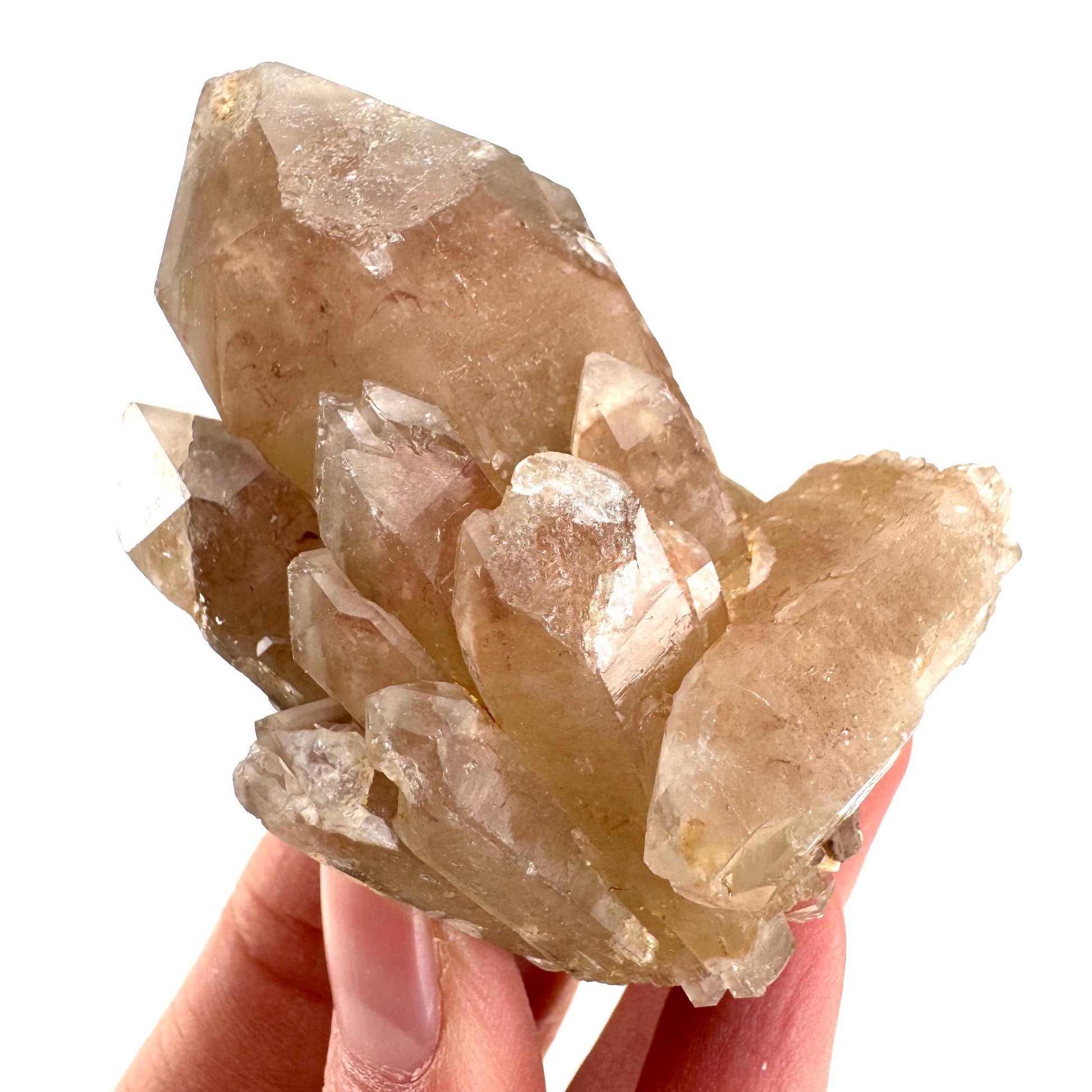Red Hematite Quartz Crystal | Phantom Fire Quartz, mineral specimen from Zimbabwe