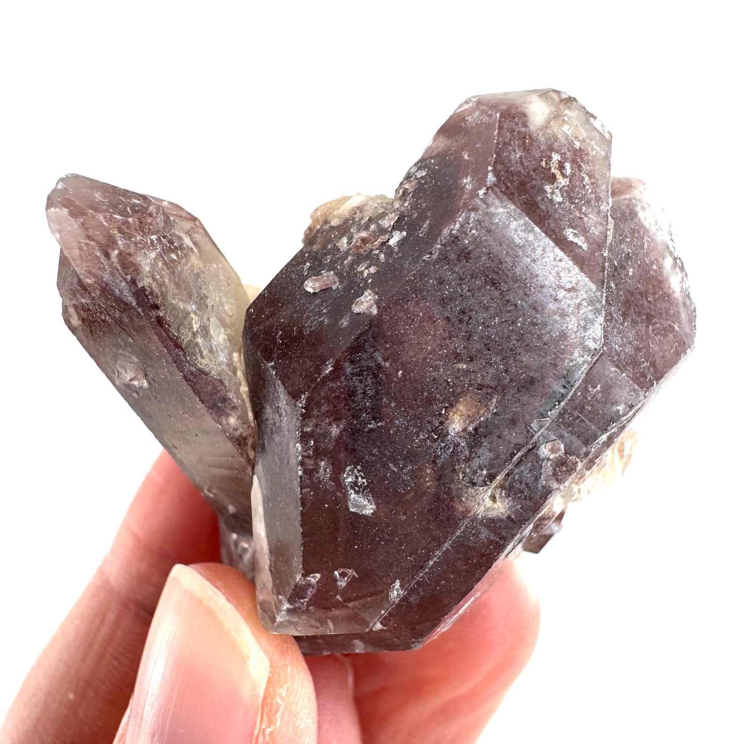 Red Hematite Quartz Crystal | Phantom Fire Quartz, mineral specimen from Zimbabwe