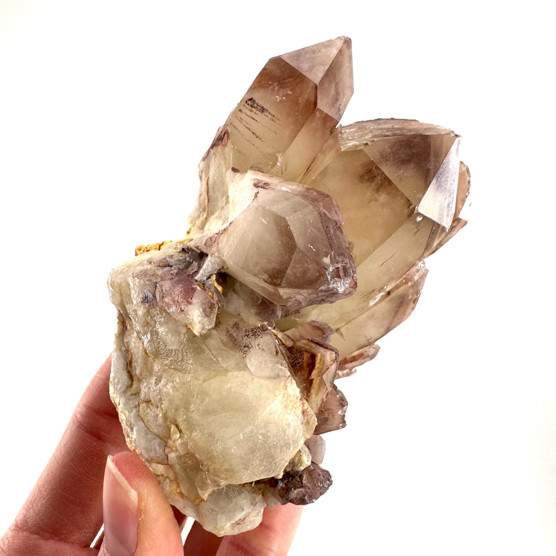 Red Hematite Quartz Crystal | Phantom Fire Quartz, mineral specimen from Zimbabwe