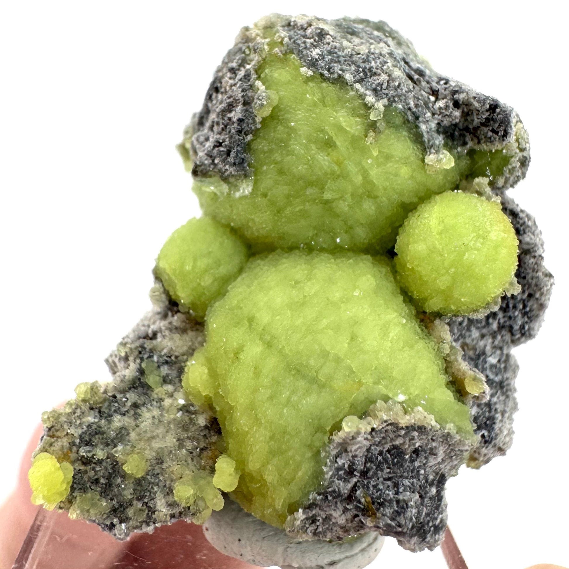 Wavellite (Arkansas, USA) | green crystal cluster, mineral specimen