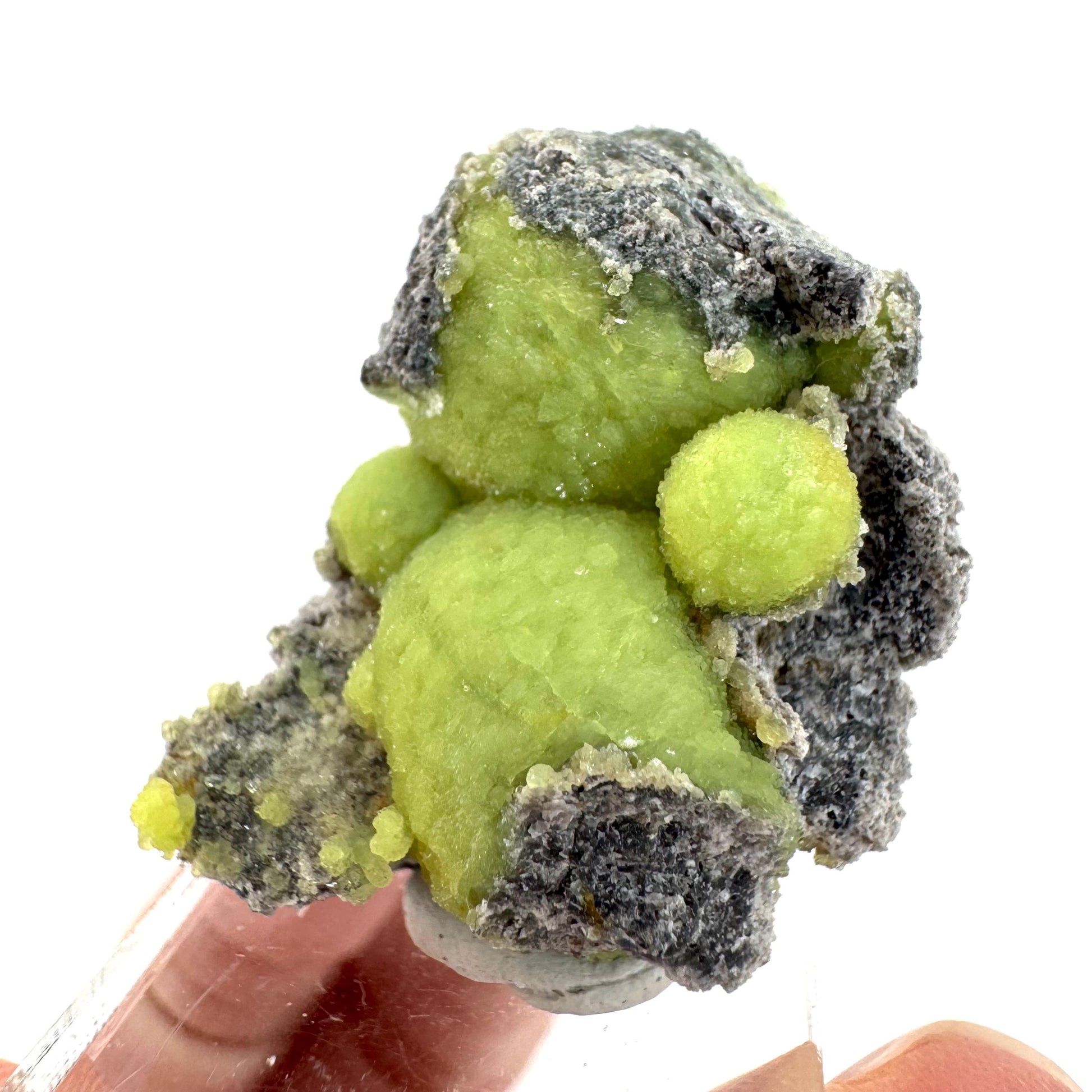 Wavellite (Arkansas, USA) | green crystal cluster, mineral specimen