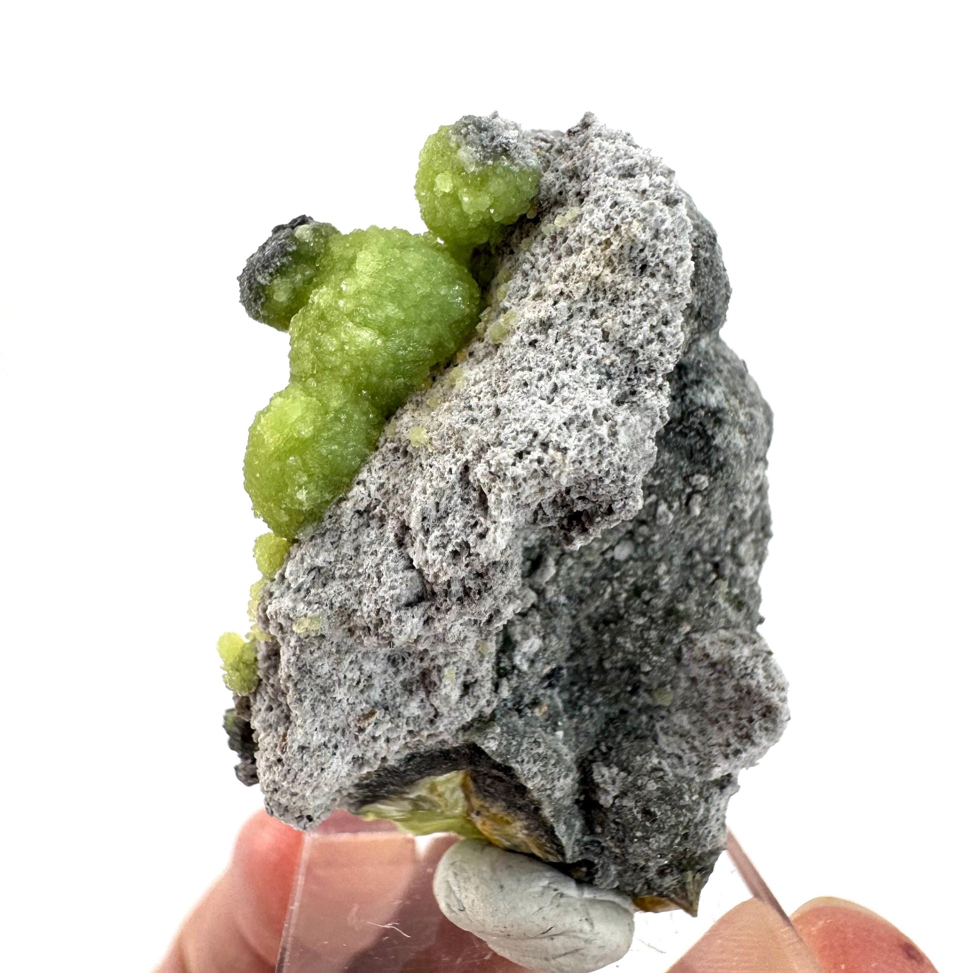 Wavellite (Arkansas, USA) | green crystal cluster, mineral specimen