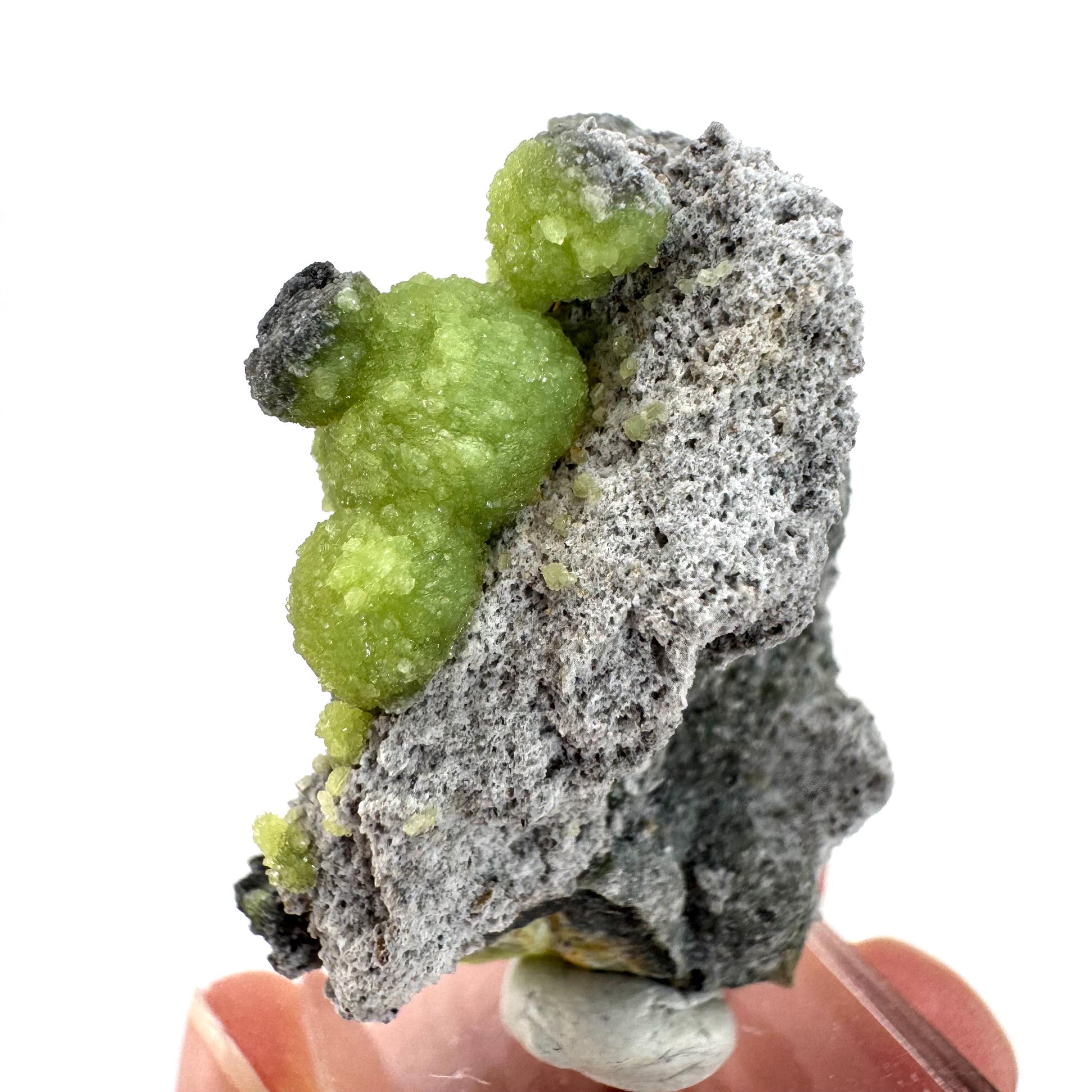 Wavellite (Arkansas, USA) | green crystal cluster, mineral specimen