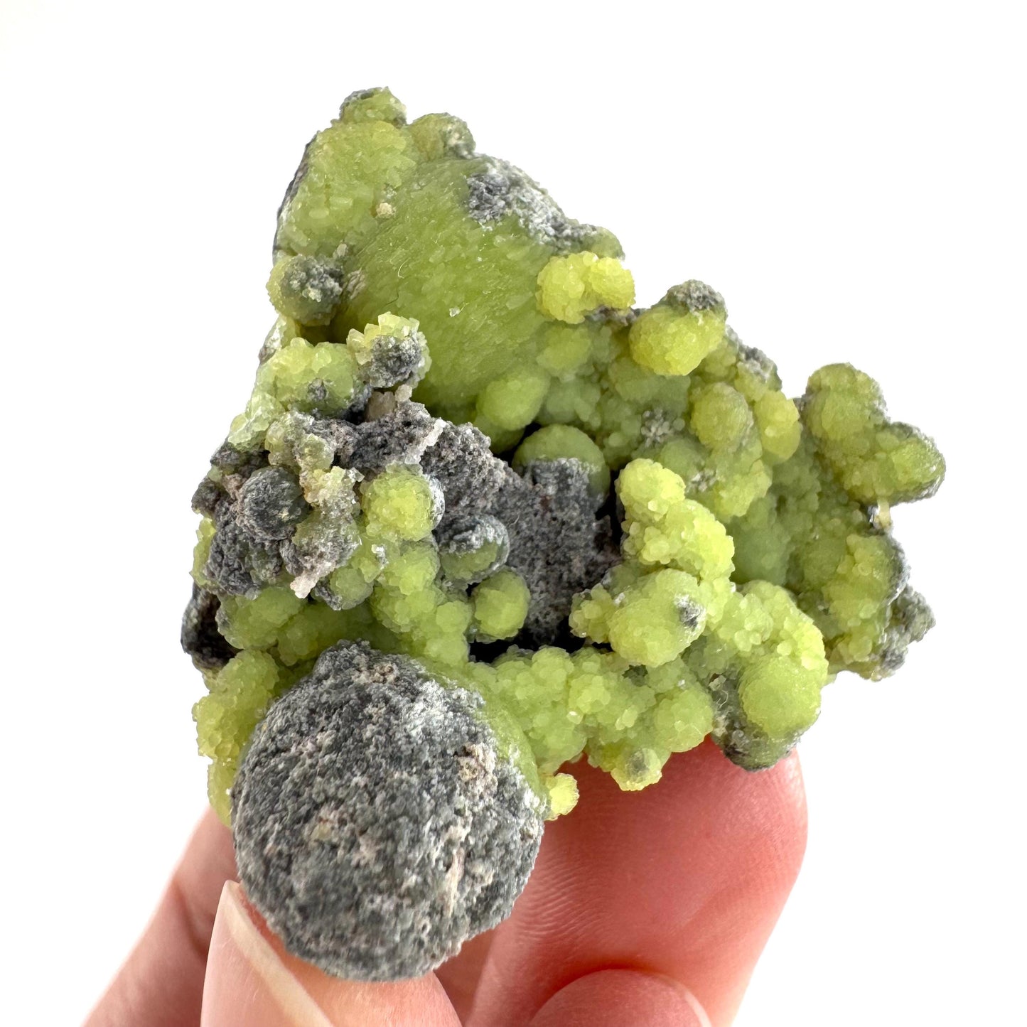 Wavellite (Arkansas, USA) | green crystal cluster, mineral specimen