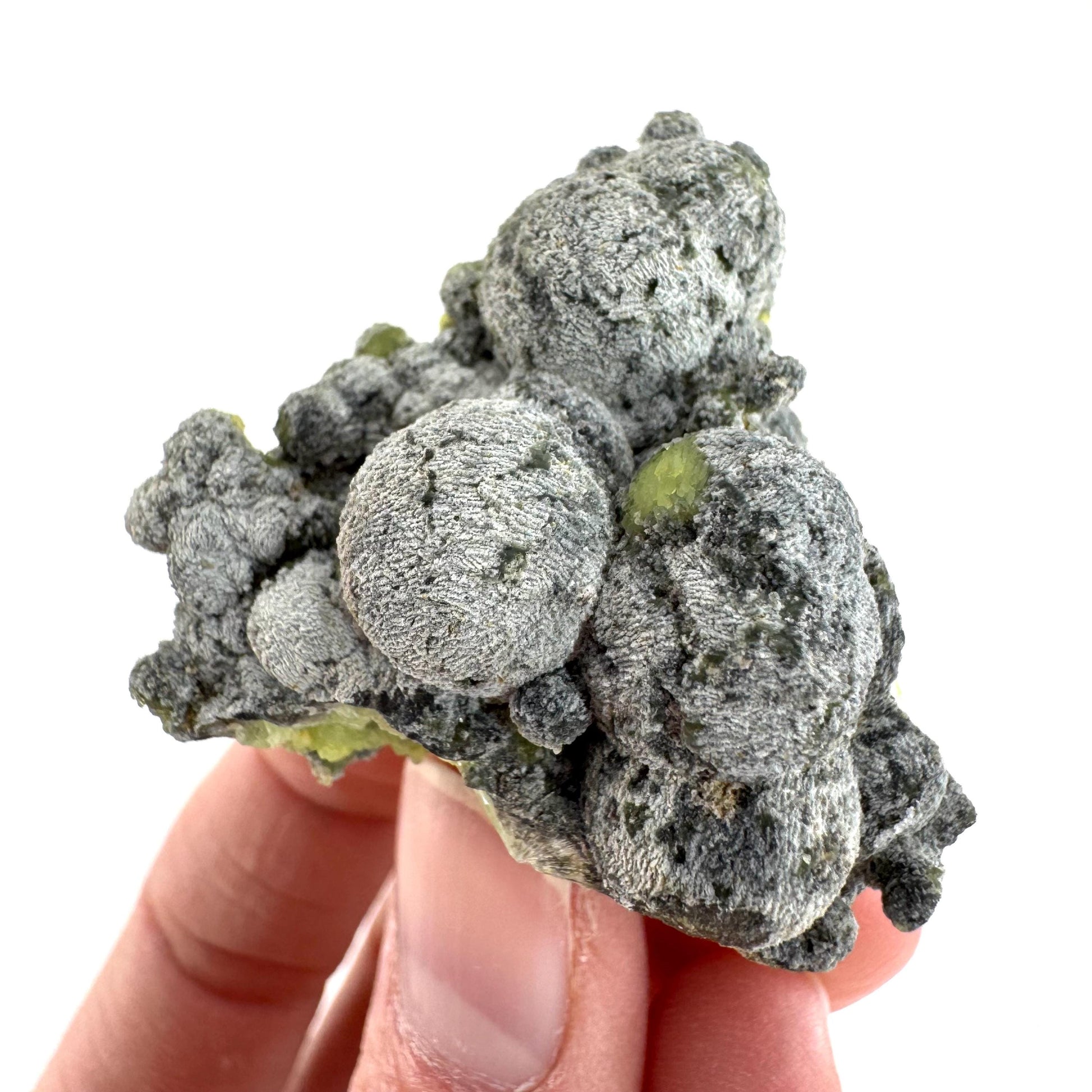 Wavellite (Arkansas, USA) | green crystal cluster, mineral specimen