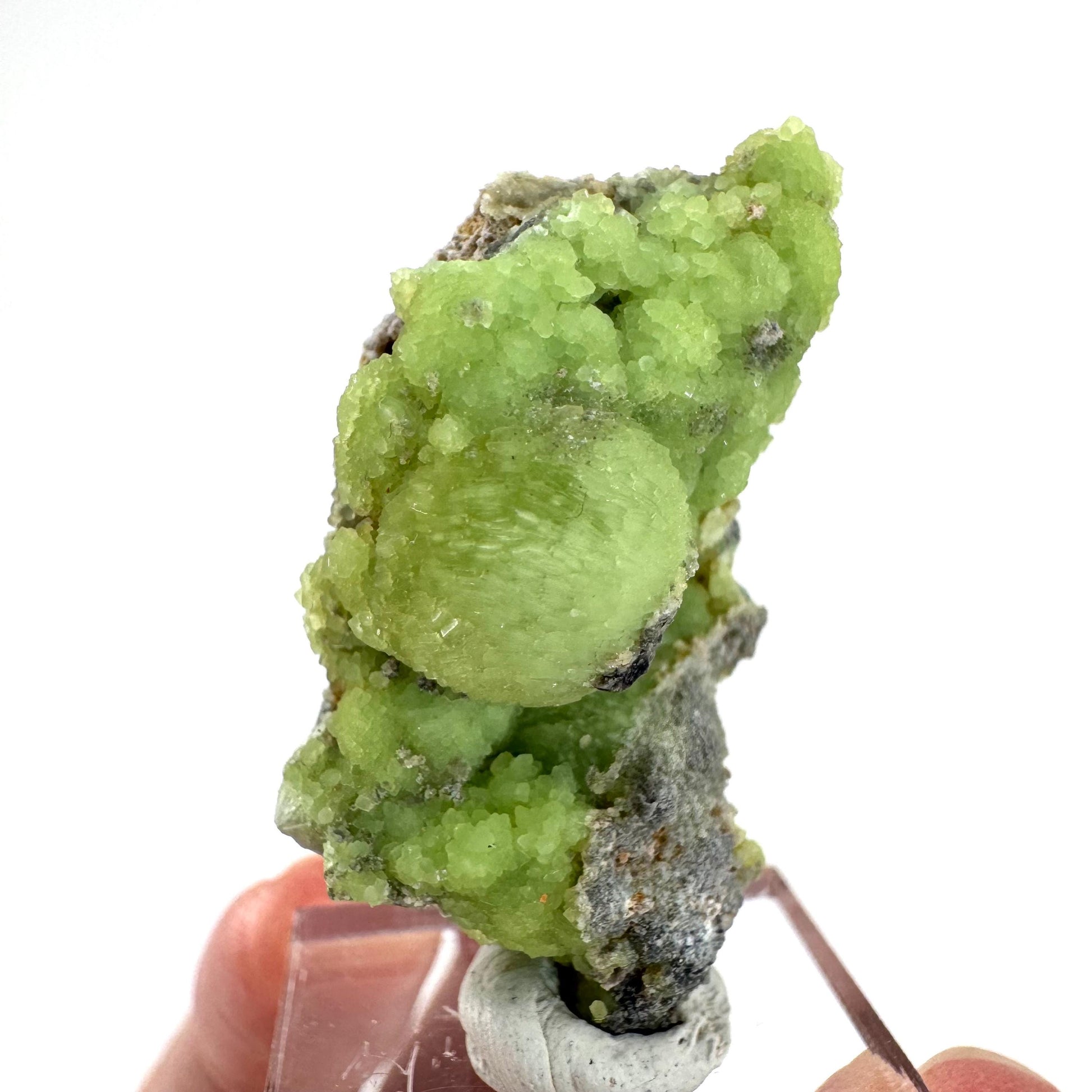 Wavellite (Arkansas, USA) | green crystal cluster, mineral specimen