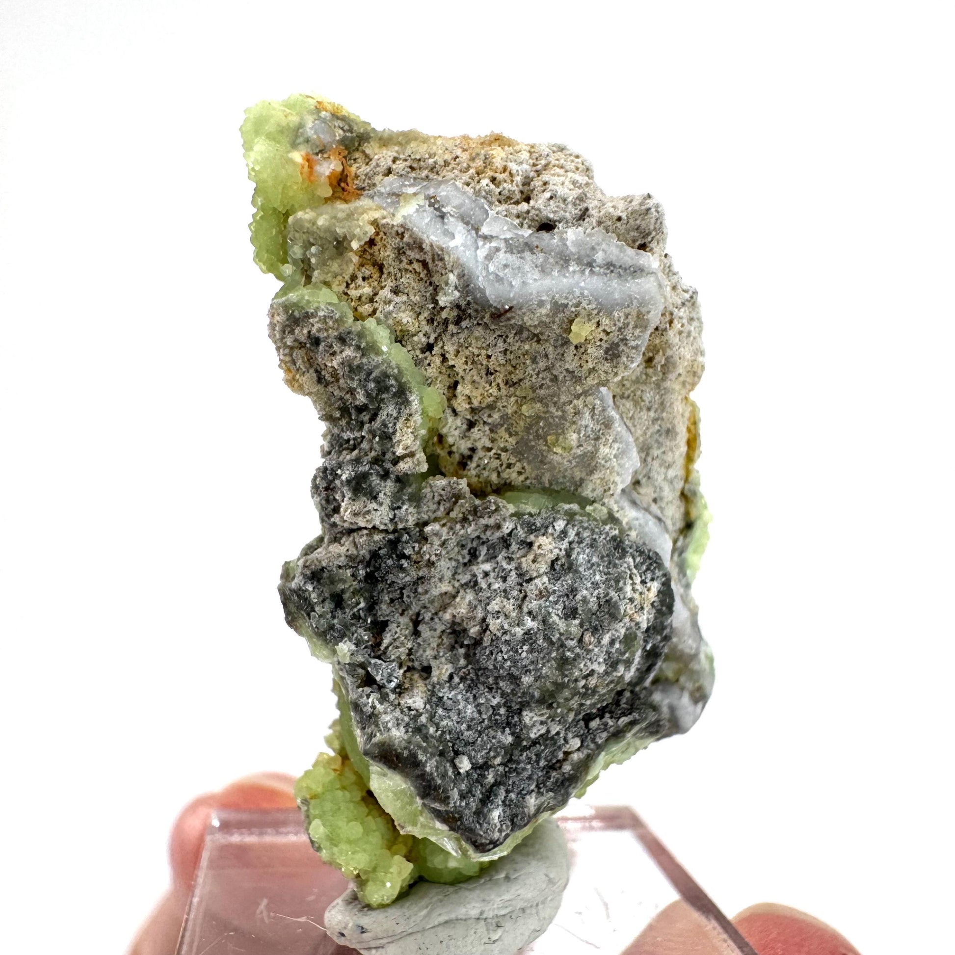 Wavellite (Arkansas, USA) | green crystal cluster, mineral specimen