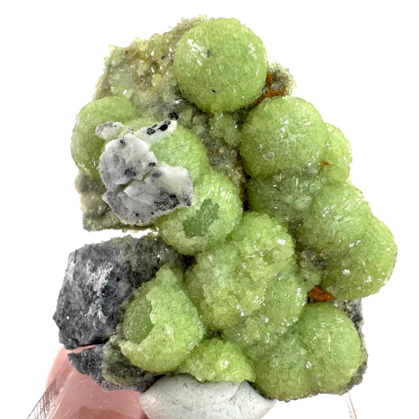 Wavellite (Arkansas, USA) | green crystal cluster, mineral specimen