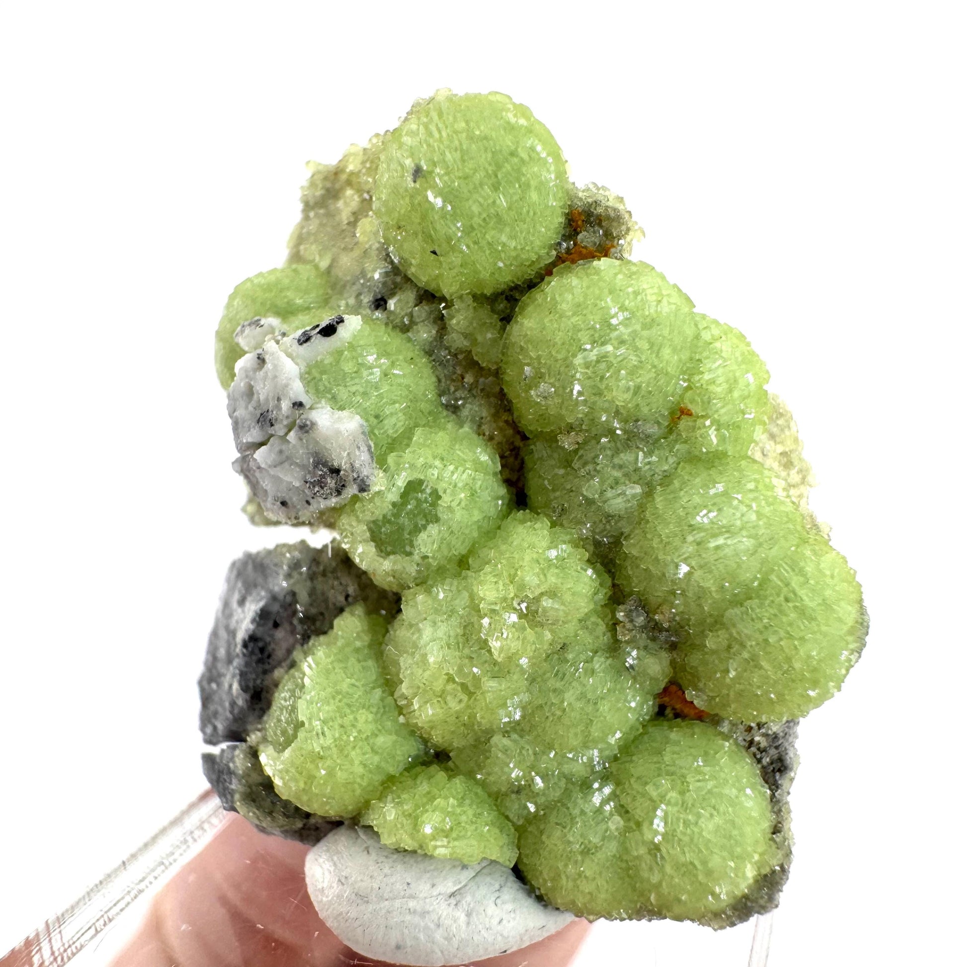 Wavellite (Arkansas, USA) | green crystal cluster, mineral specimen