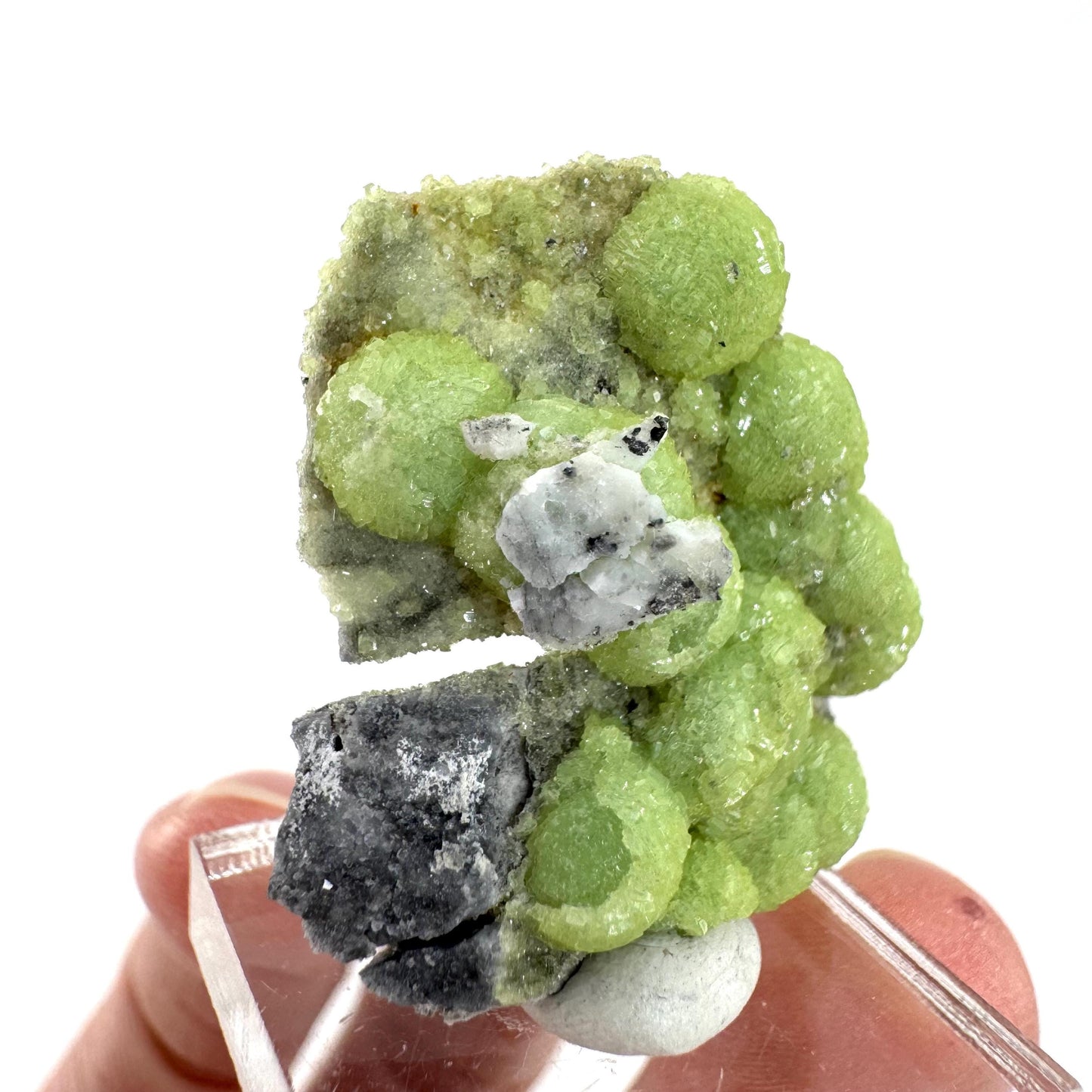 Wavellite (Arkansas, USA) | green crystal cluster, mineral specimen