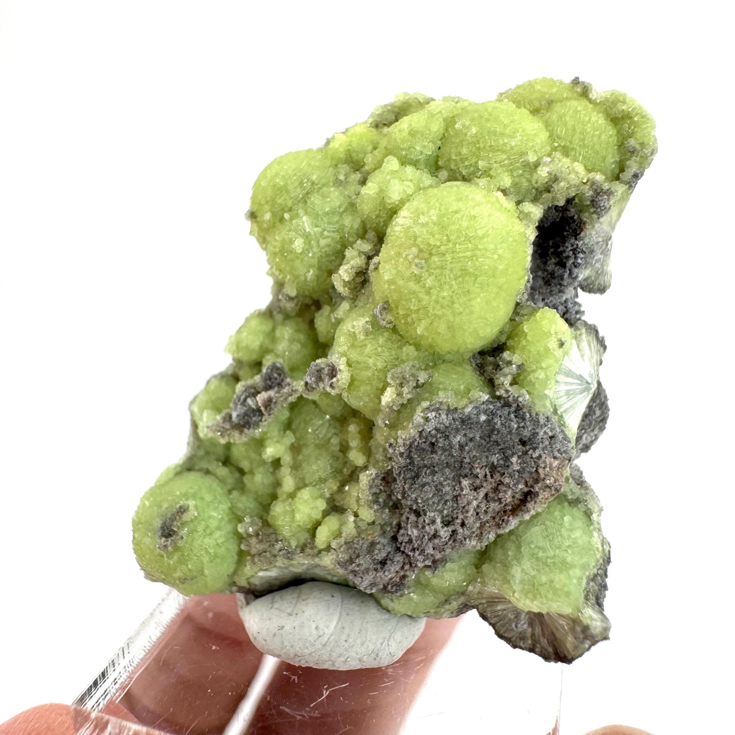 Wavellite (Arkansas, USA) | green crystal cluster, mineral specimen