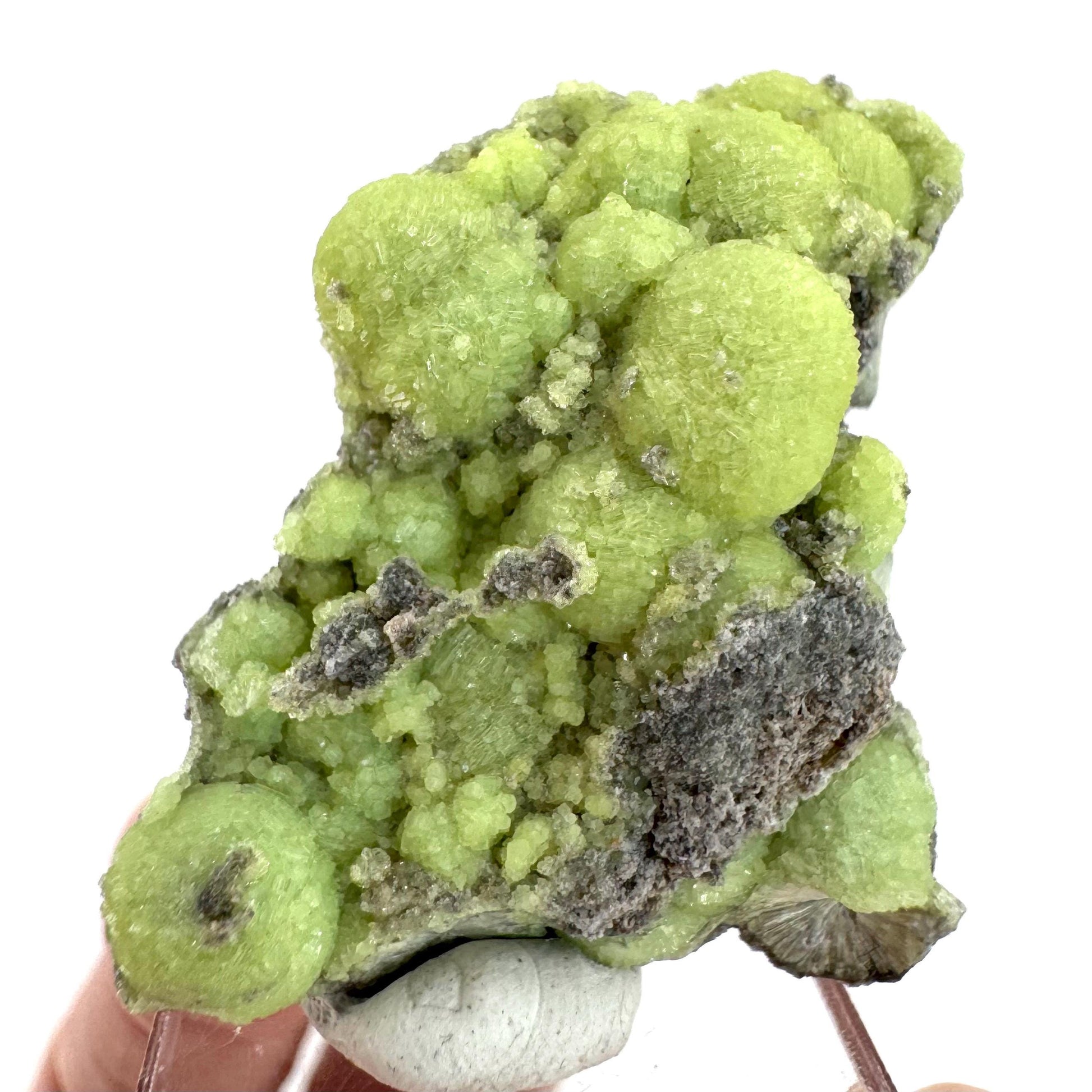 Wavellite (Arkansas, USA) | green crystal cluster, mineral specimen