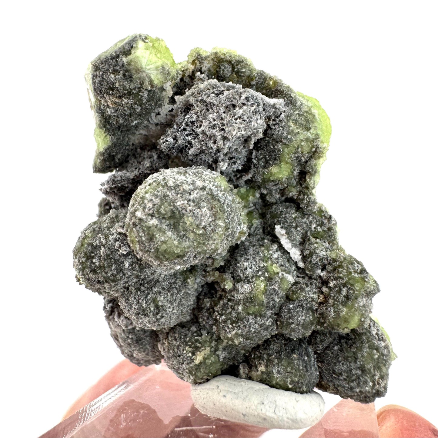 Wavellite (Arkansas, USA) | green crystal cluster, mineral specimen