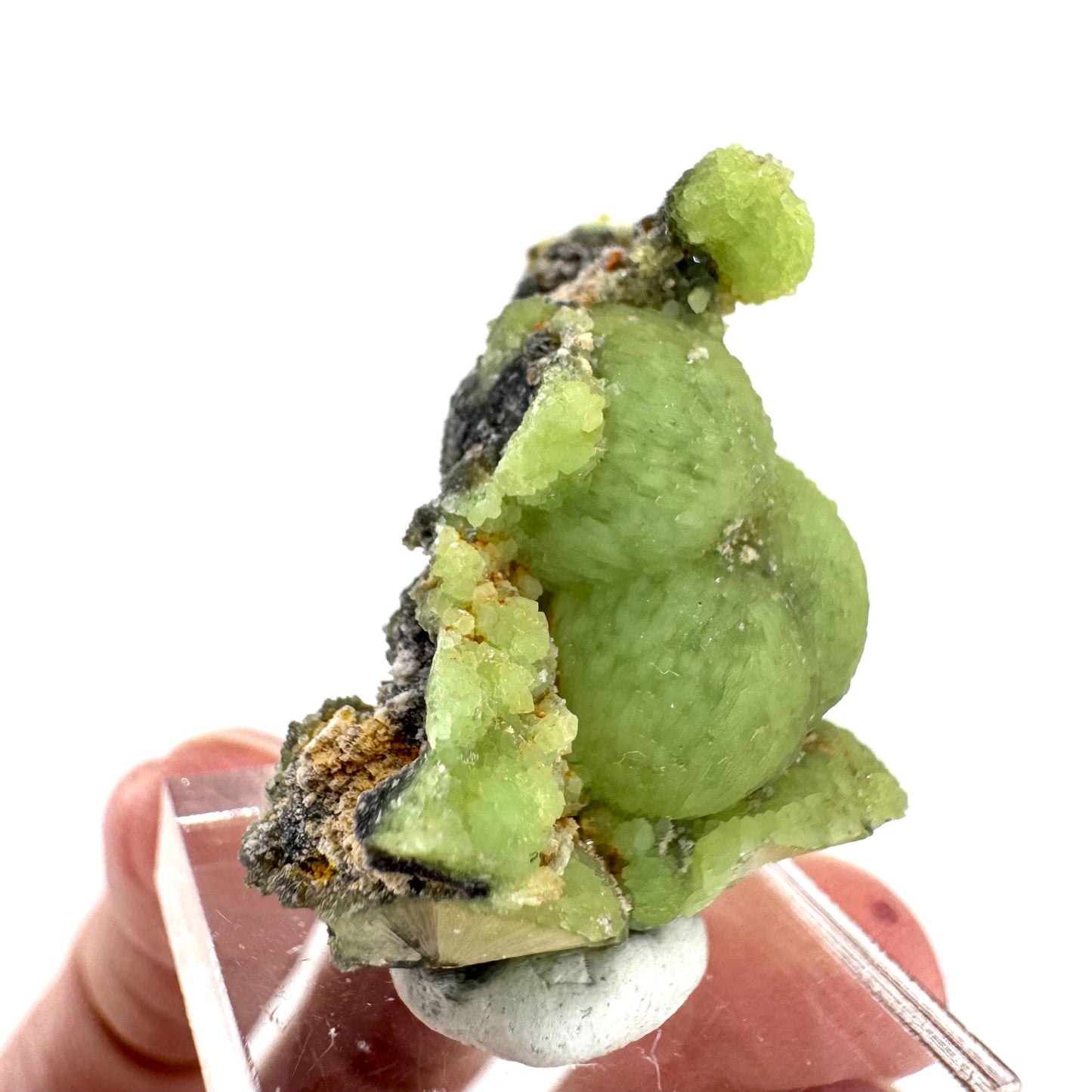 Wavellite (Arkansas, USA) | green crystal cluster, mineral specimen