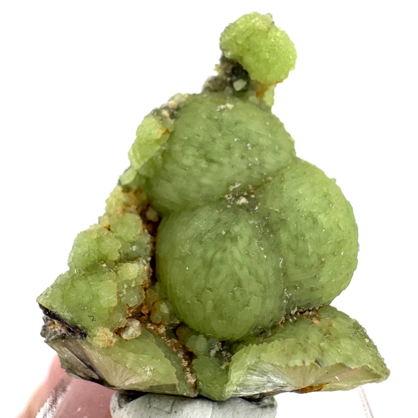 Wavellite (Arkansas, USA) | green crystal cluster, mineral specimen