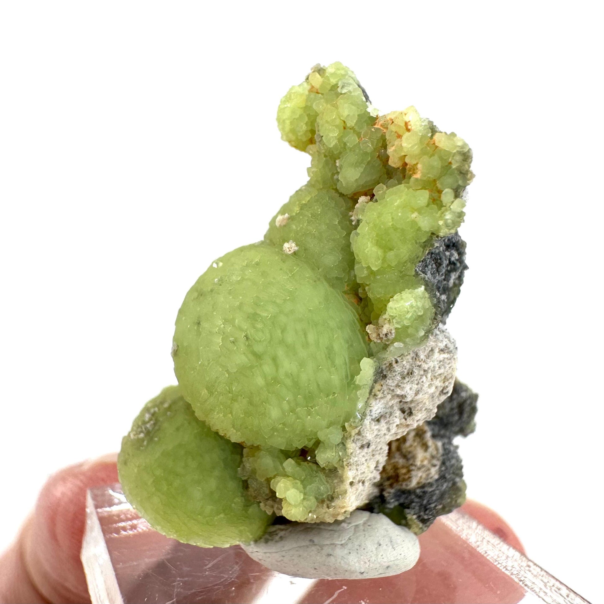 Wavellite (Arkansas, USA) | green crystal cluster, mineral specimen