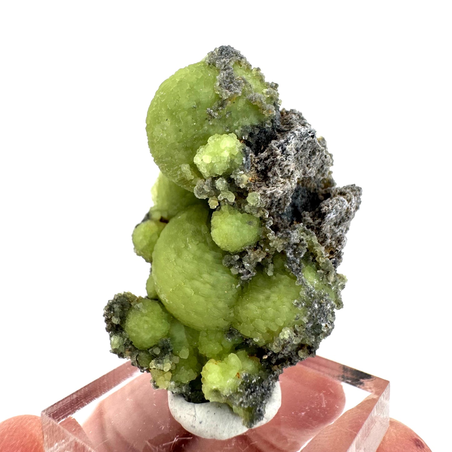 Wavellite (Arkansas, USA) | green crystal cluster, mineral specimen
