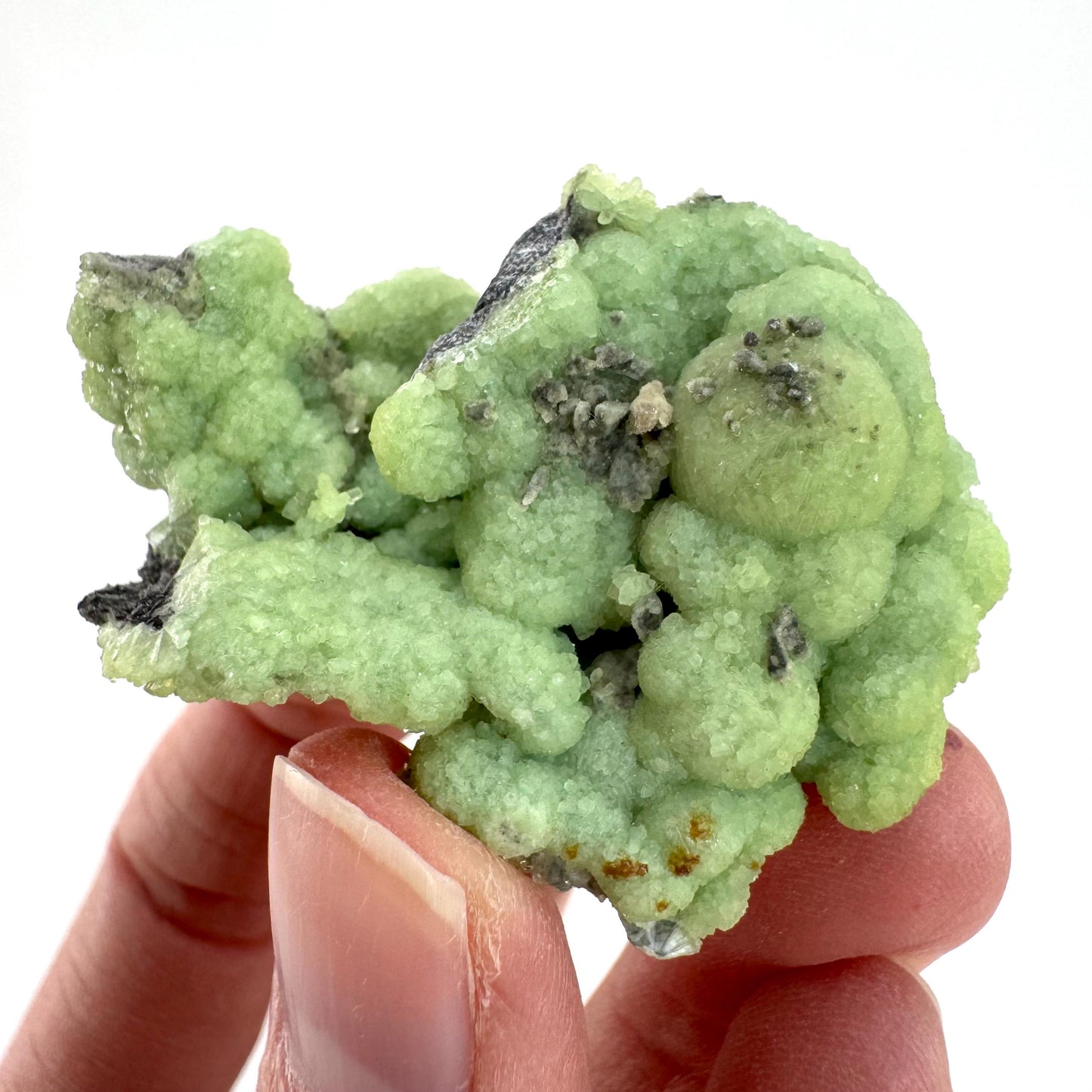 Wavellite (Arkansas, USA) | green crystal cluster, mineral specimen