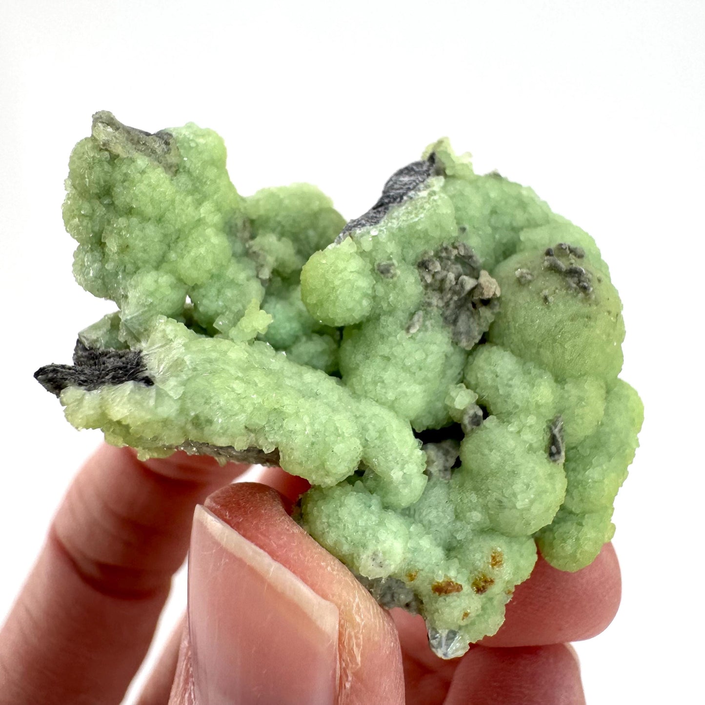 Wavellite (Arkansas, USA) | green crystal cluster, mineral specimen
