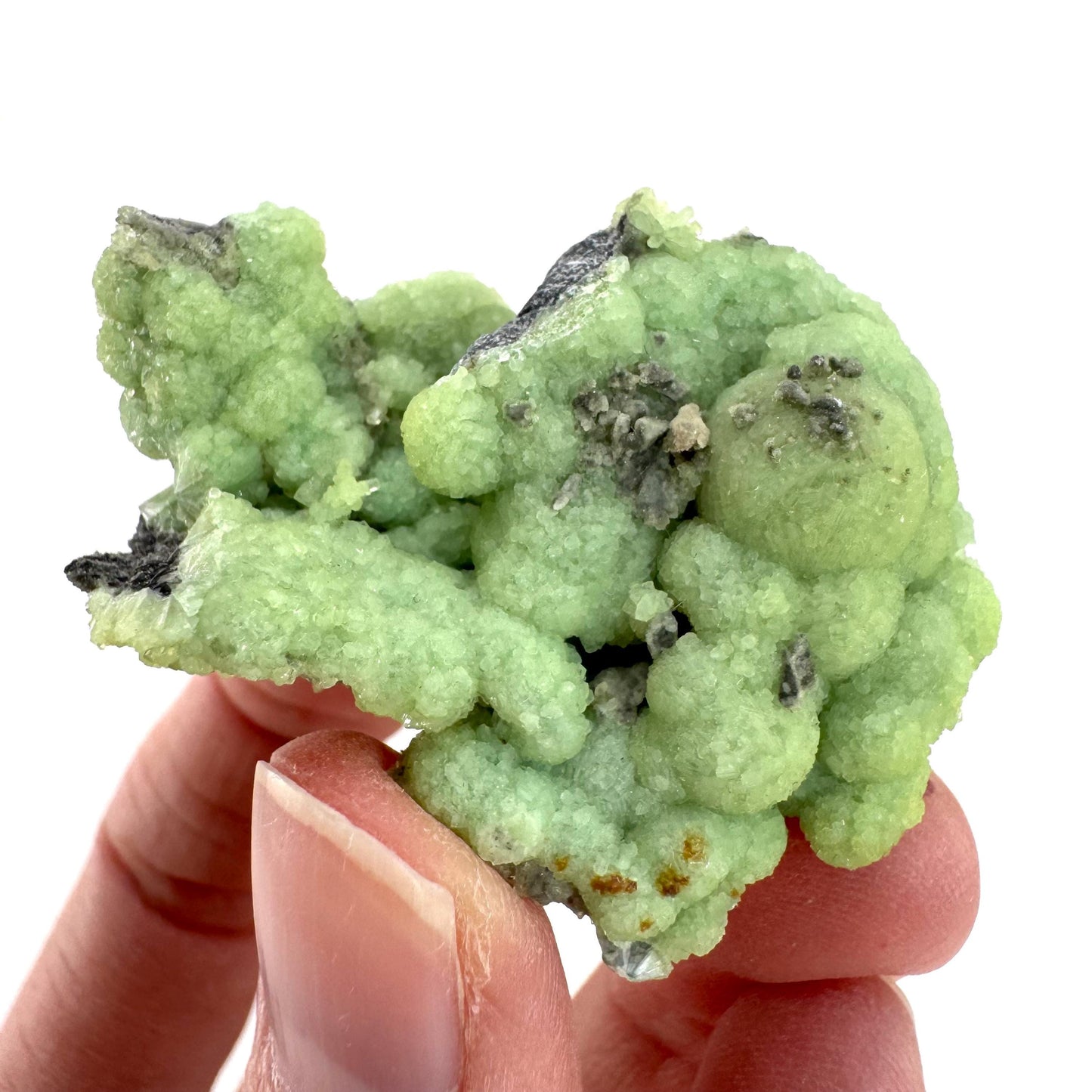 Wavellite (Arkansas, USA) | green crystal cluster, mineral specimen