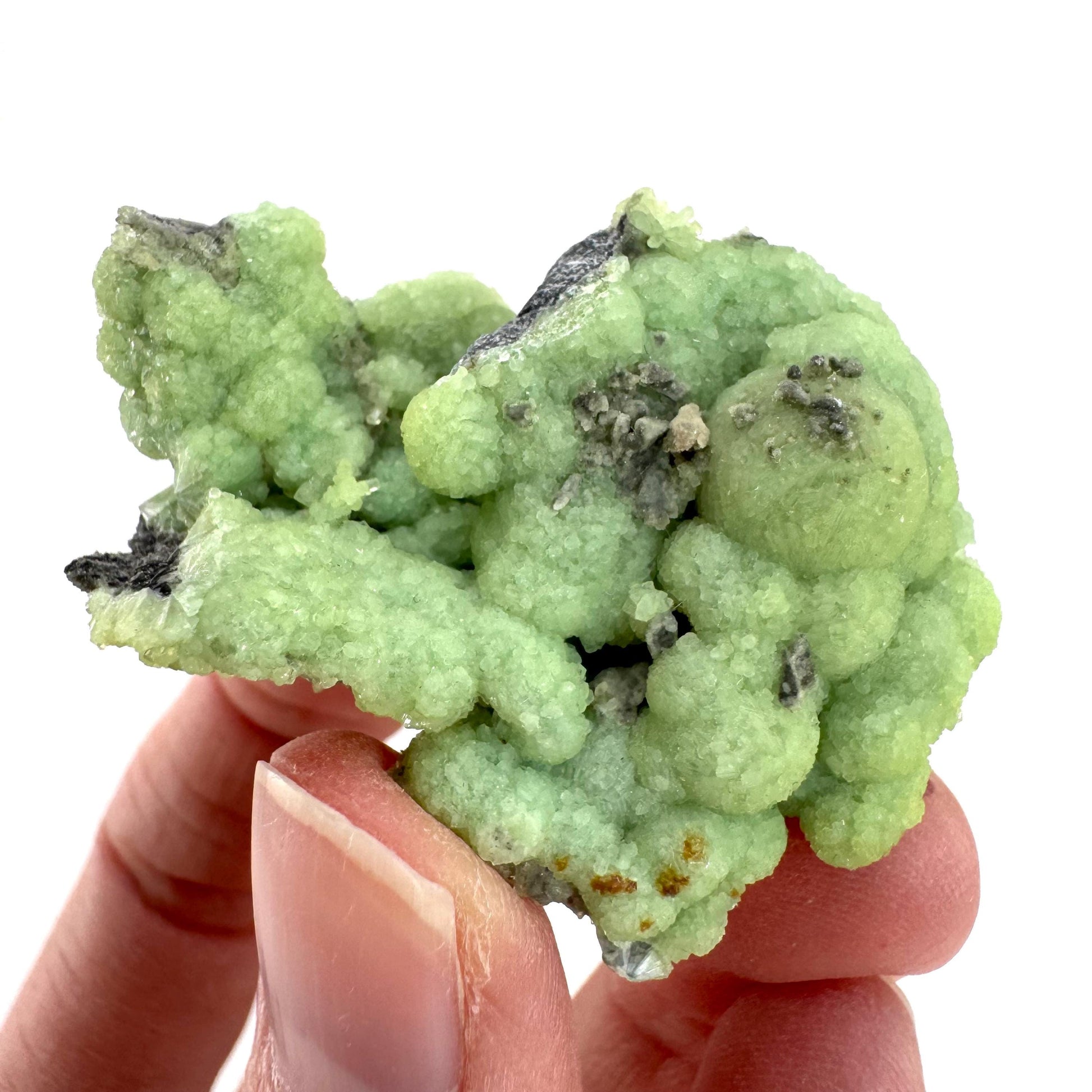 Wavellite (Arkansas, USA) | green crystal cluster, mineral specimen