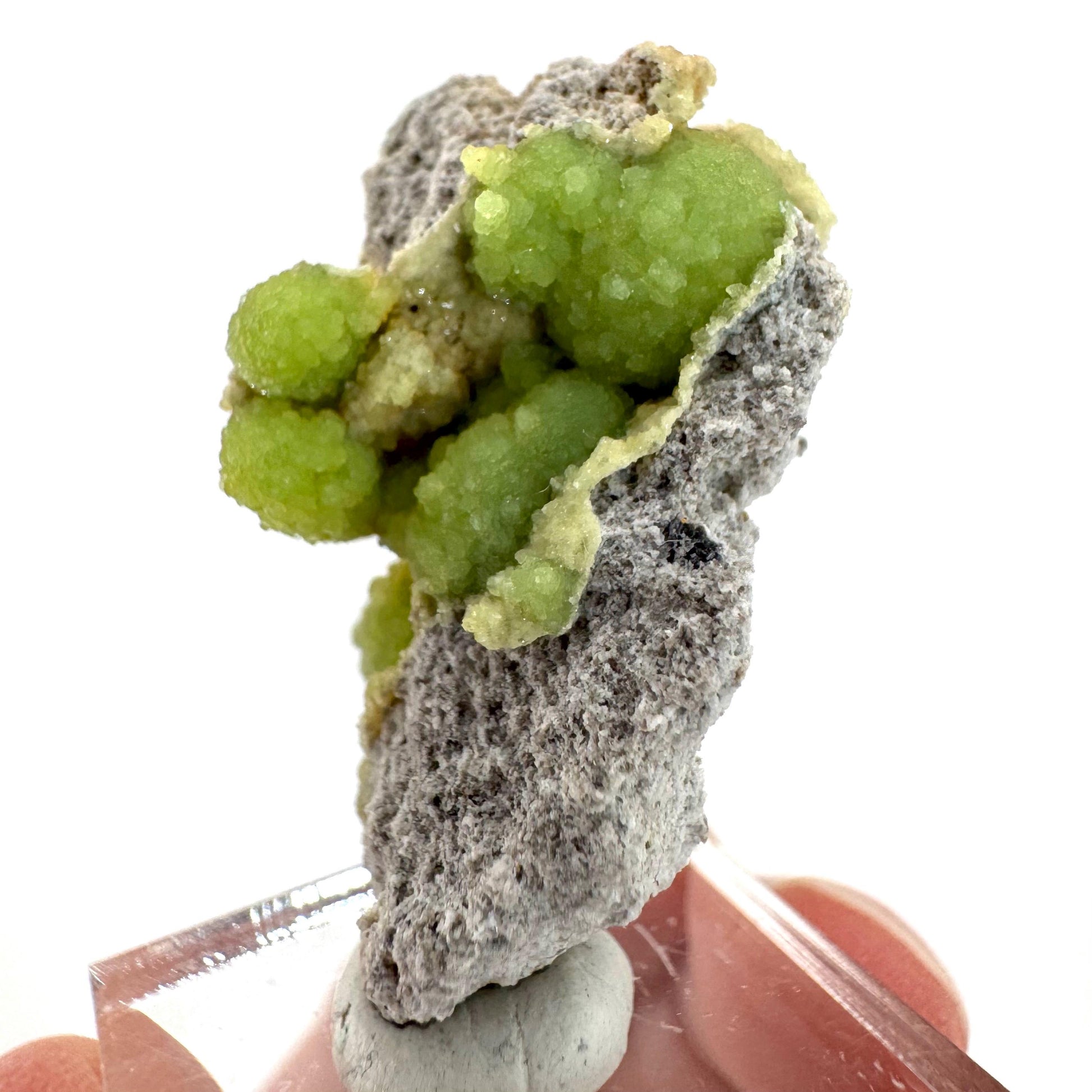 Wavellite (Arkansas, USA) | green crystal cluster, mineral specimen