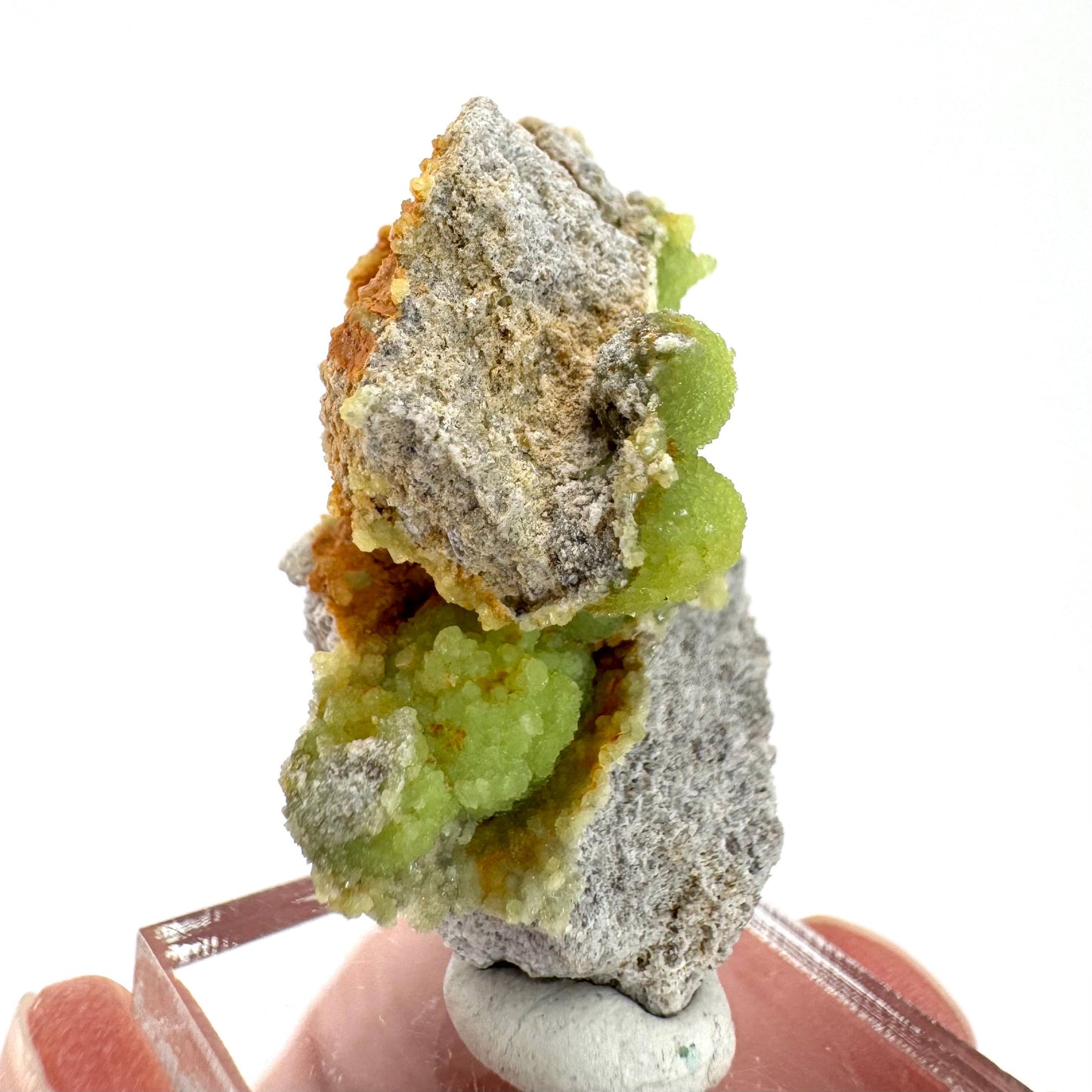 Wavellite (Arkansas, USA) | green crystal cluster, mineral specimen
