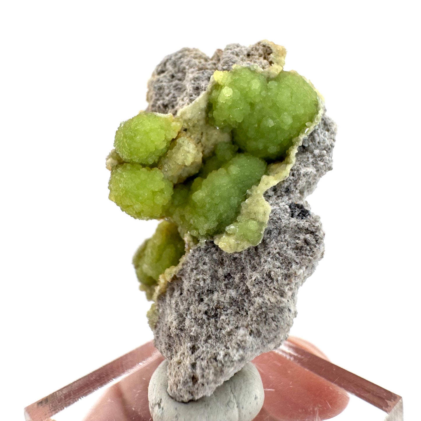 Wavellite (Arkansas, USA) | green crystal cluster, mineral specimen