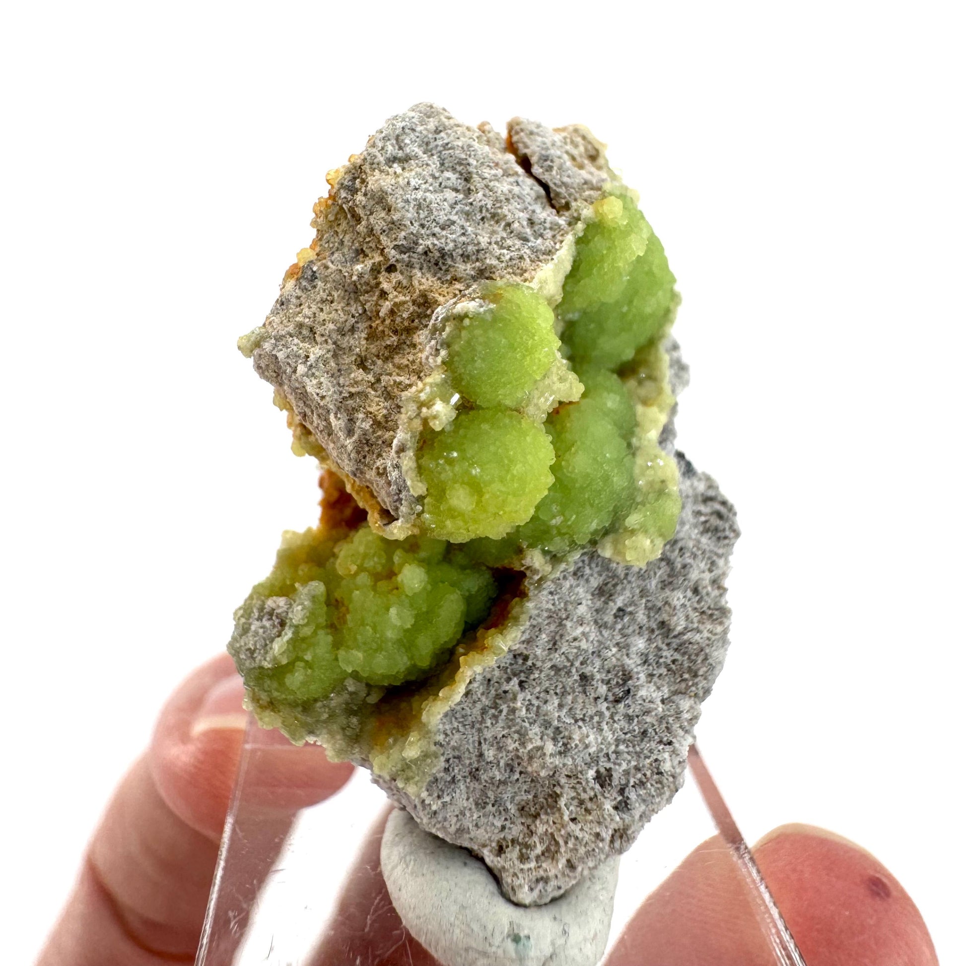 Wavellite (Arkansas, USA) | green crystal cluster, mineral specimen