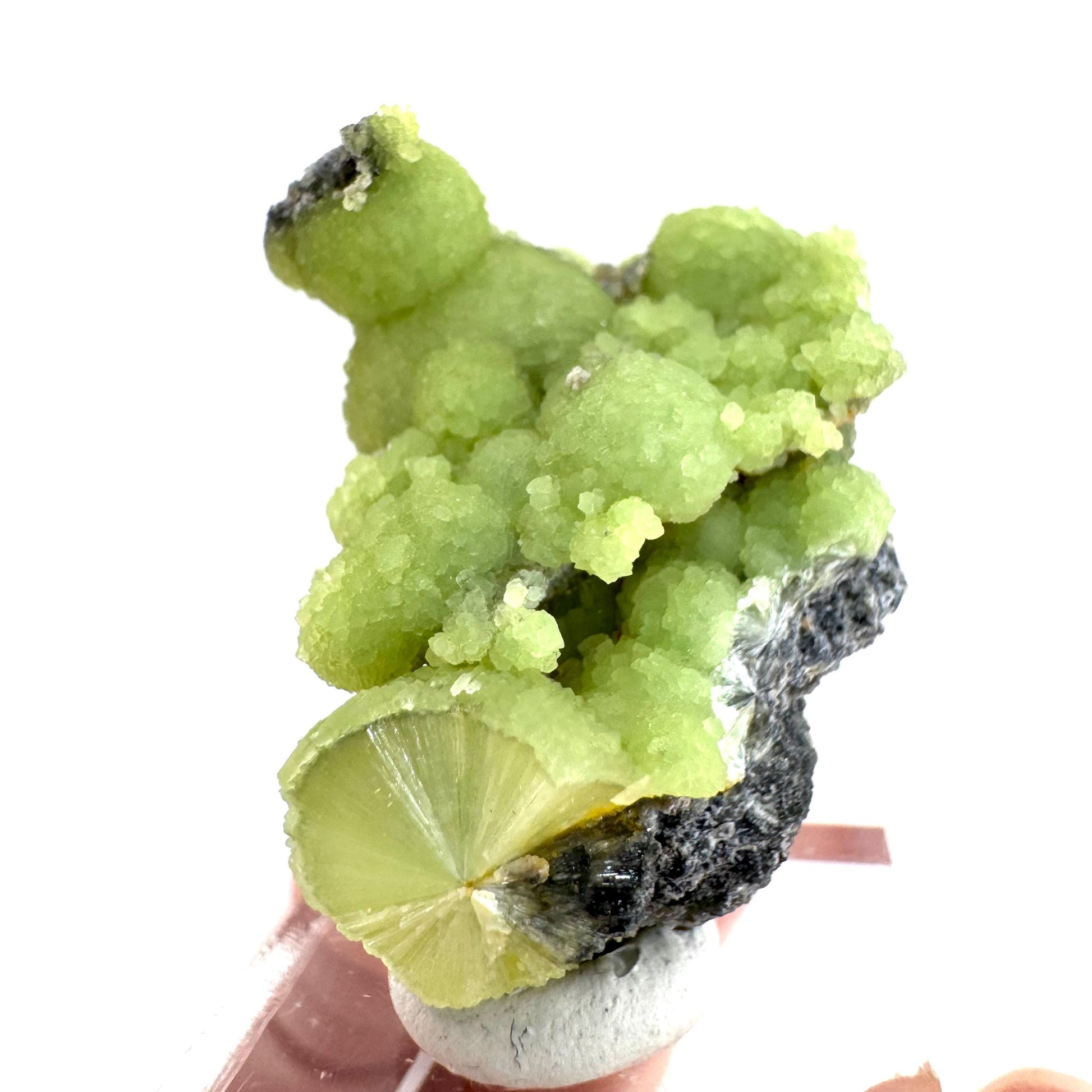 Wavellite (Arkansas, USA) | green crystal cluster, mineral specimen