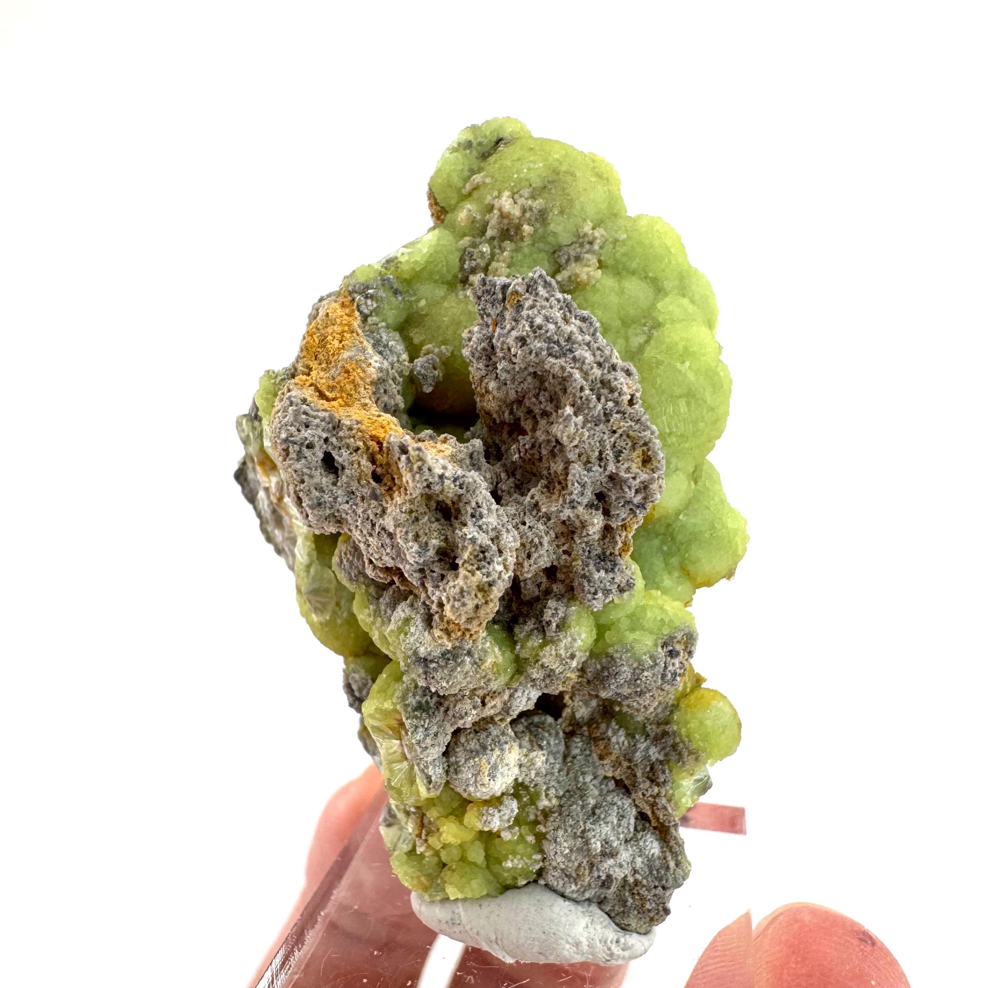 Wavellite (Arkansas, USA) | green crystal cluster, mineral specimen