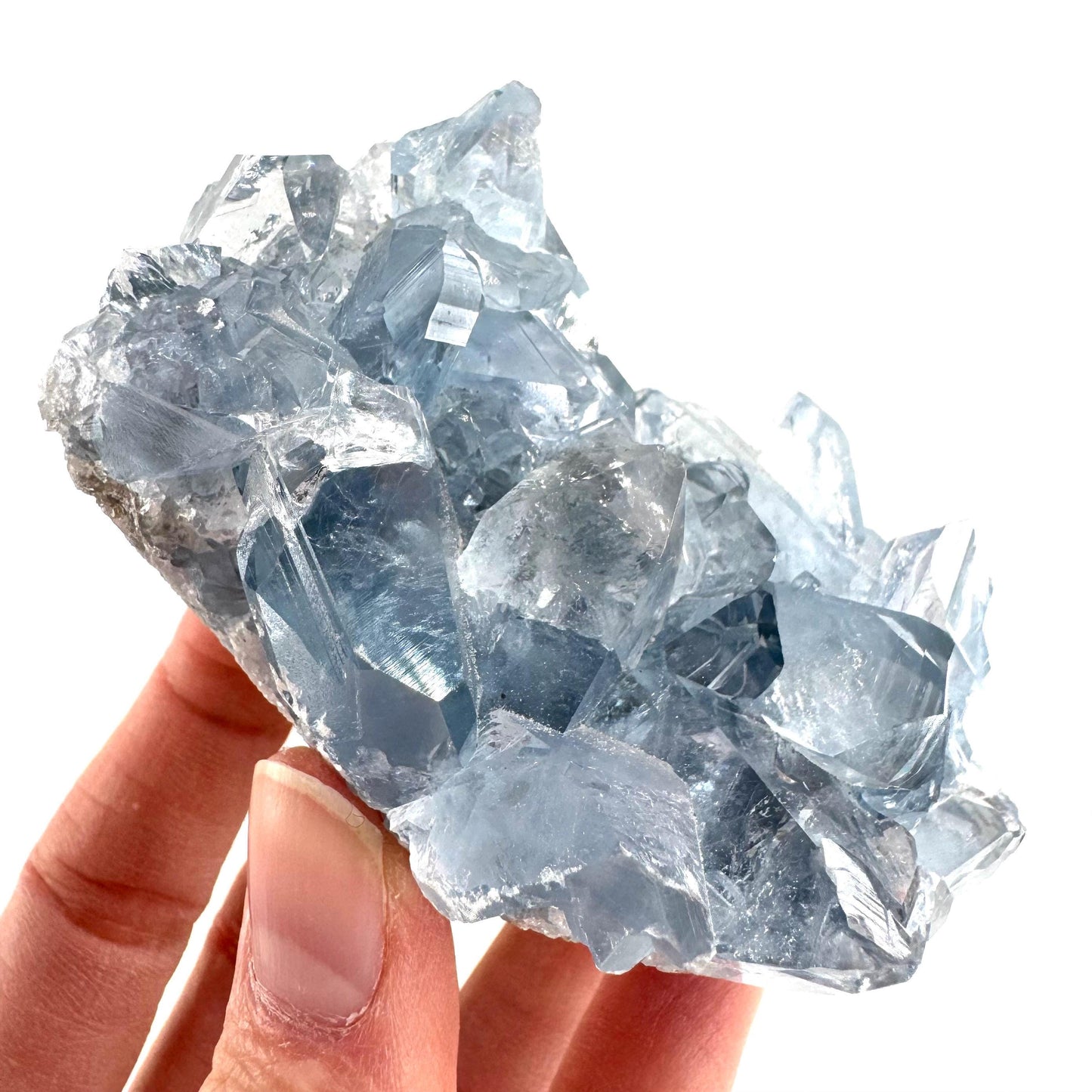 Celestite | natural blue crystal, mineral specimen from Madagascar