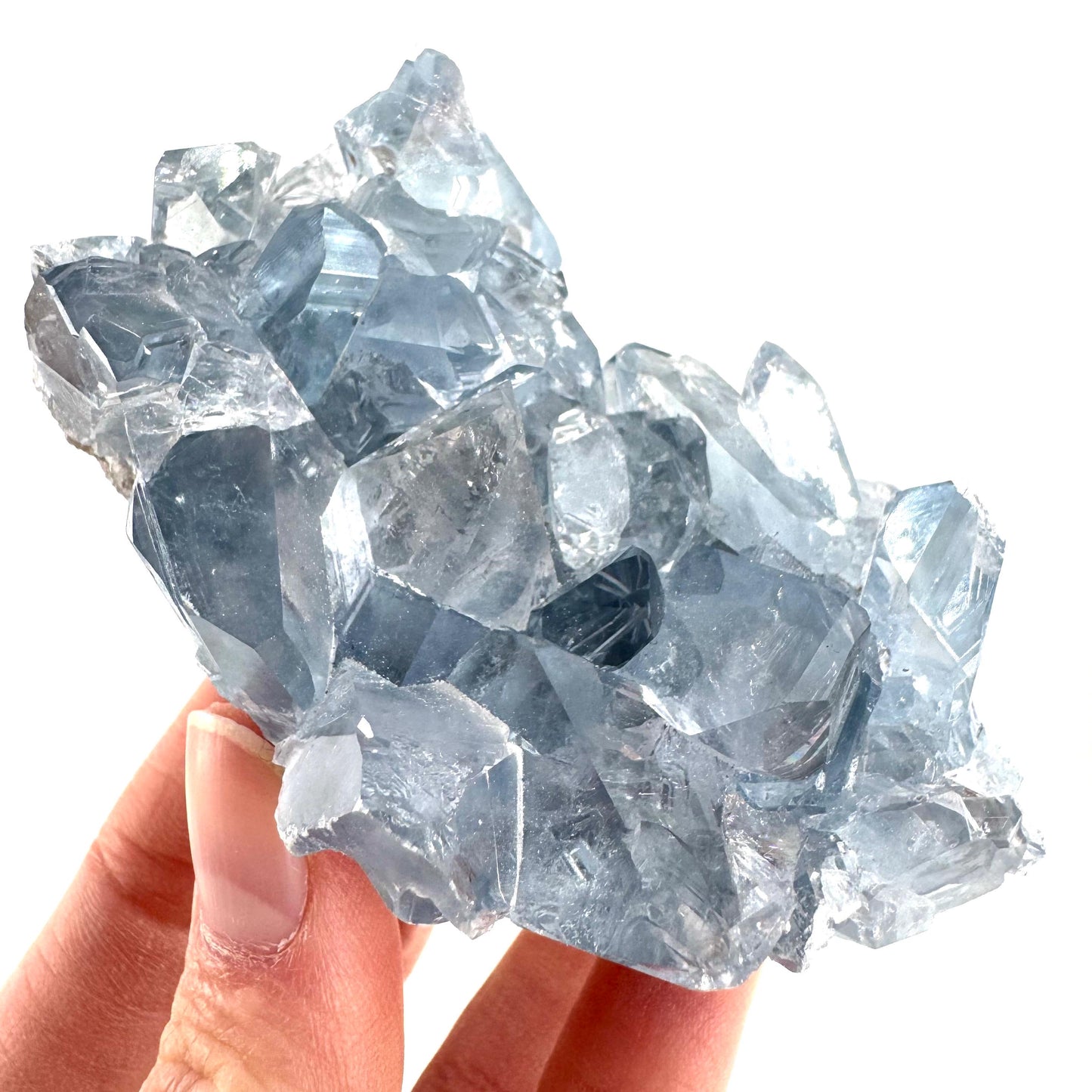 Celestite | natural blue crystal, mineral specimen from Madagascar