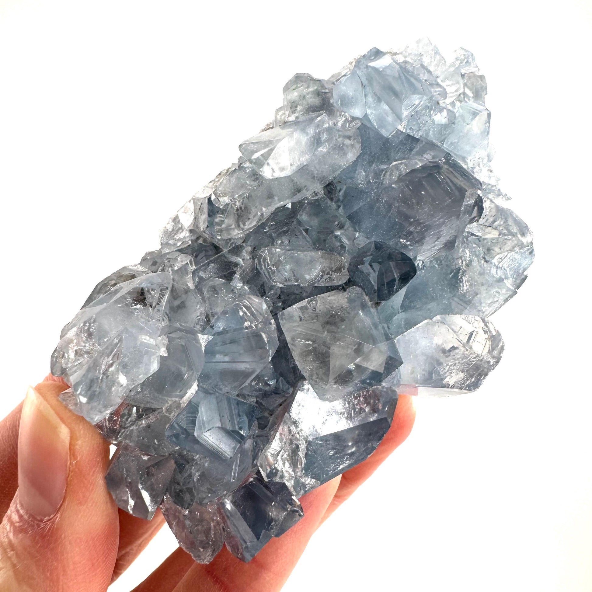 Celestite | natural blue crystal, mineral specimen from Madagascar