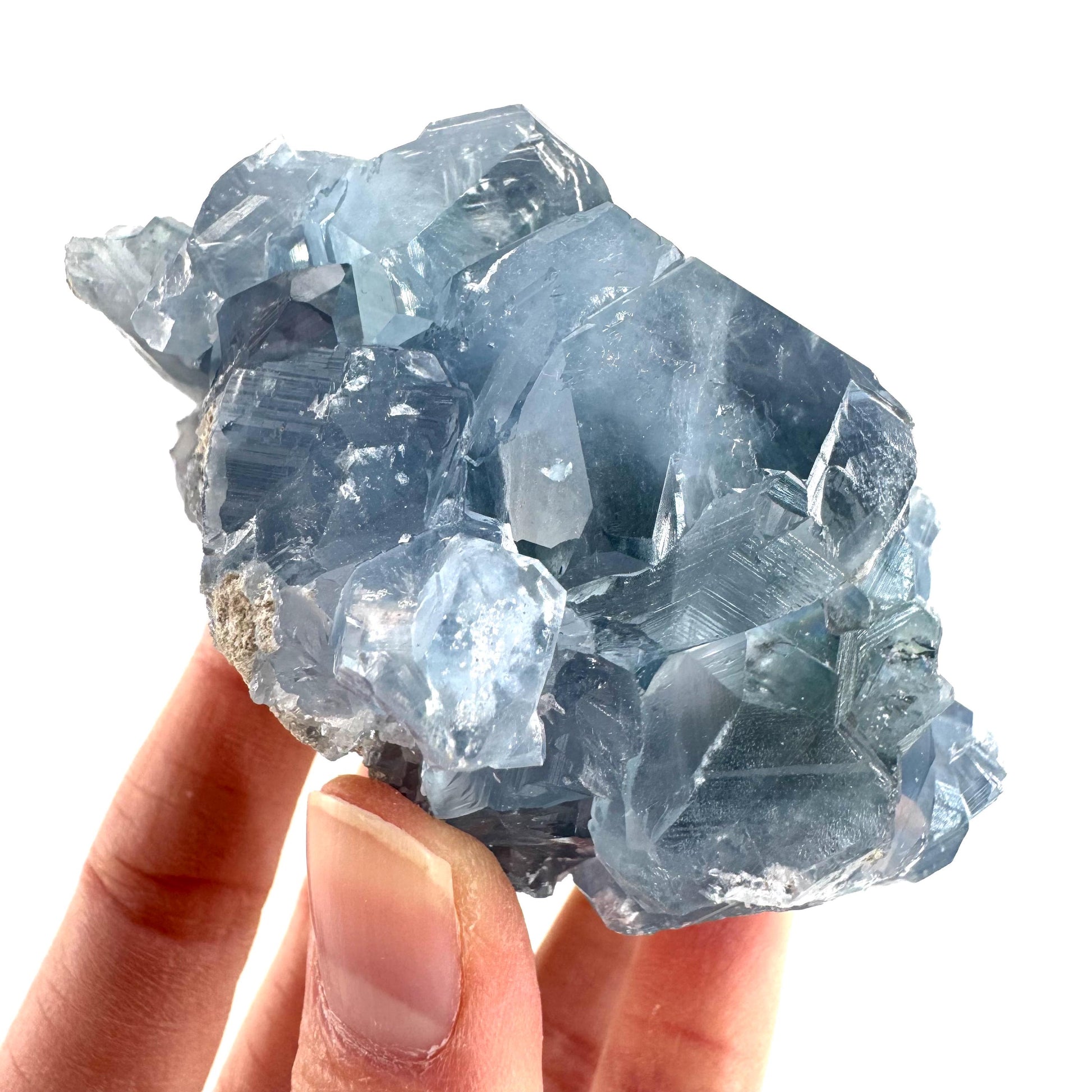 Celestite | natural blue crystal, mineral specimen from Madagascar