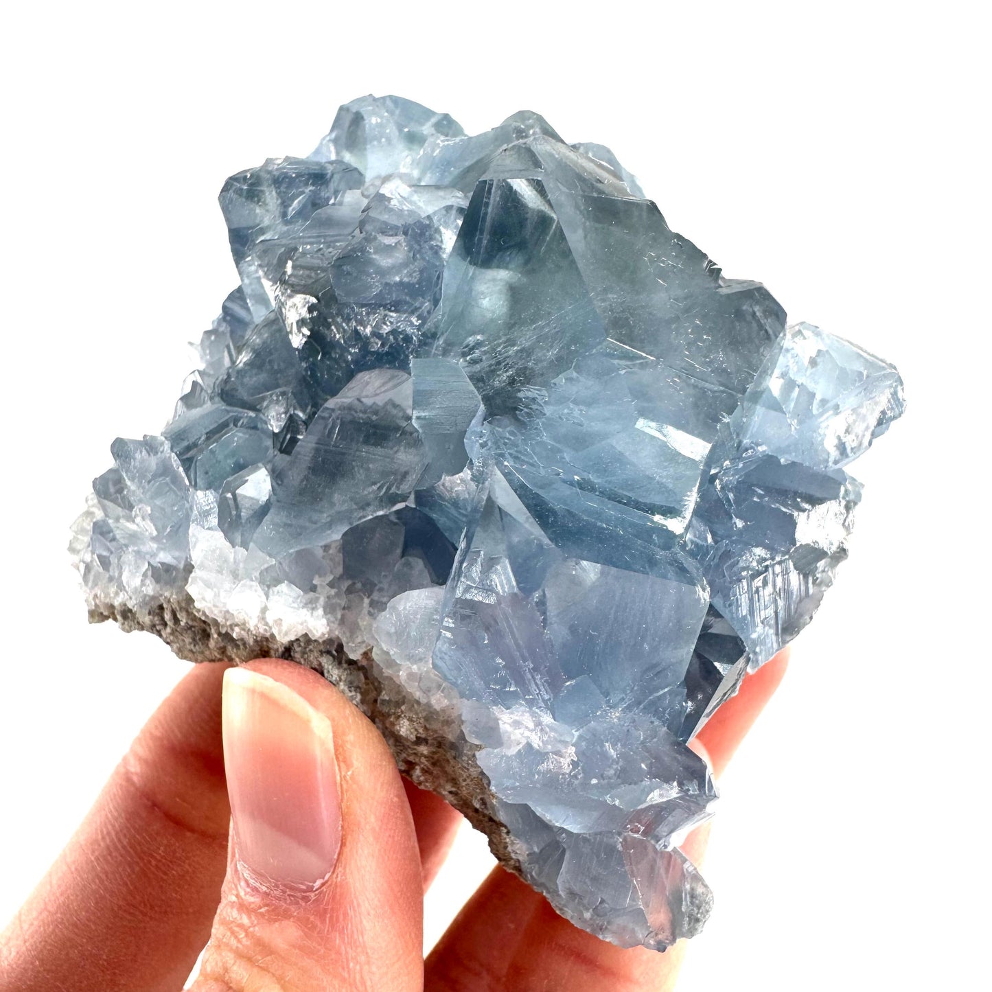 Celestite | natural blue crystal, mineral specimen from Madagascar