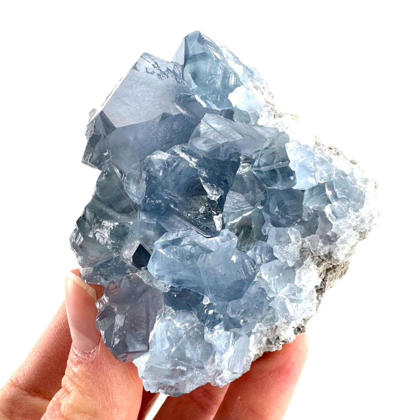 Celestite | natural blue crystal, mineral specimen from Madagascar
