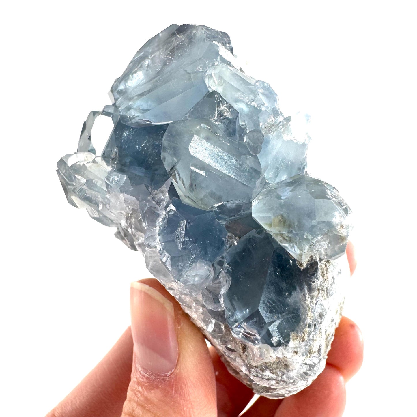Celestite | natural blue crystal, mineral specimen from Madagascar