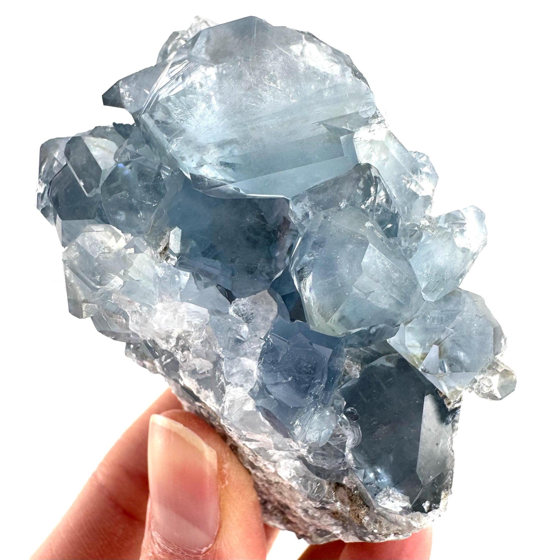 Celestite | natural blue crystal, mineral specimen from Madagascar