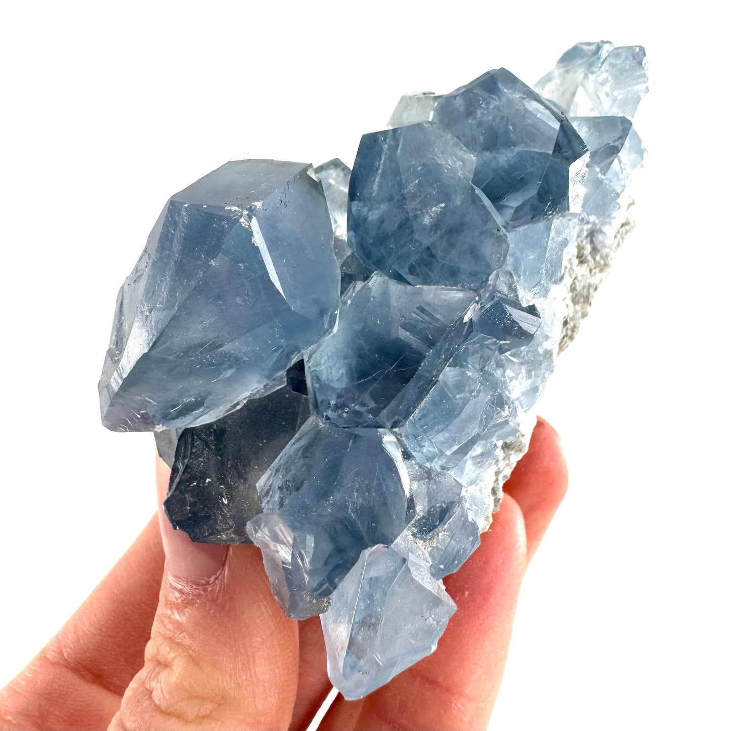 Celestite | natural blue crystal, mineral specimen from Madagascar