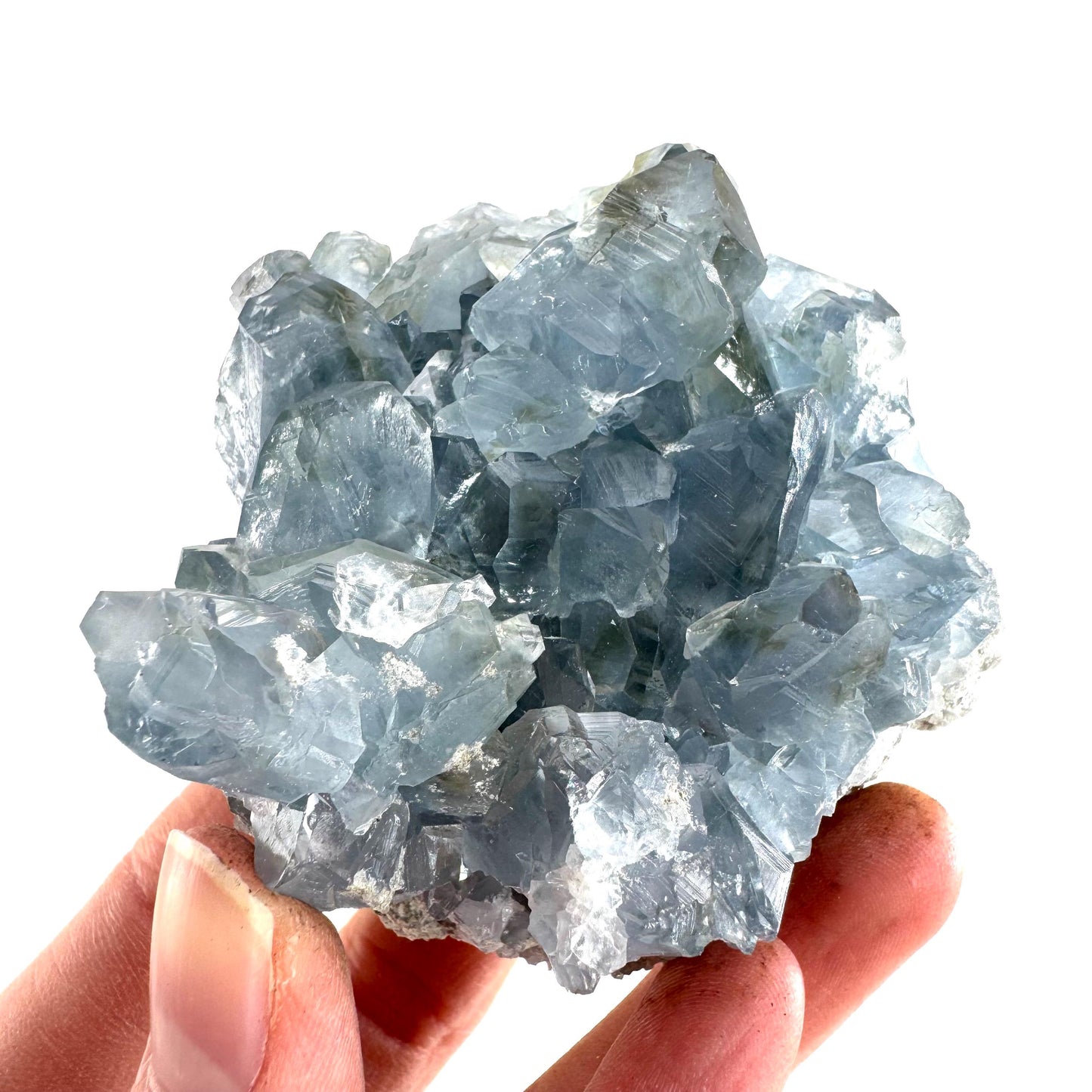 Celestite | natural blue crystal, mineral specimen from Madagascar