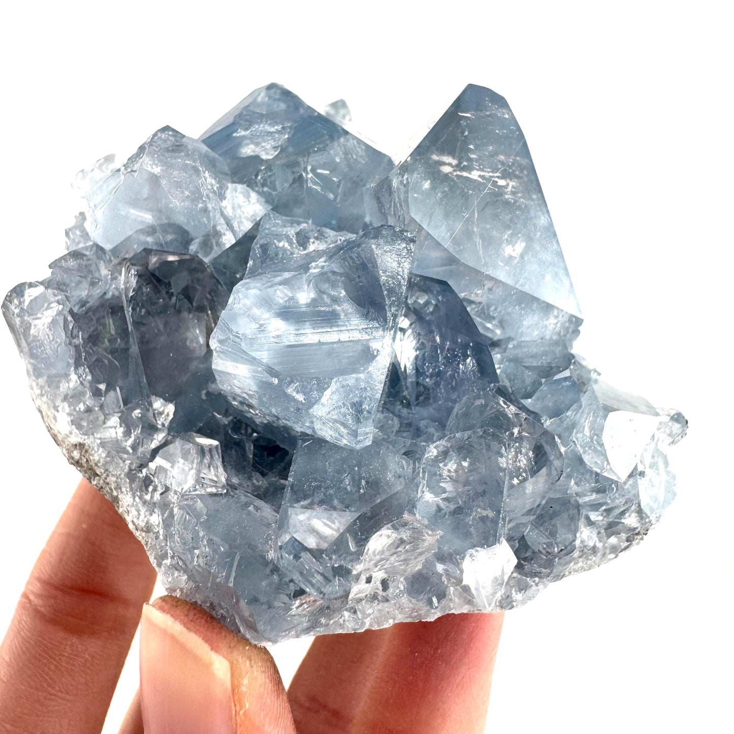 Celestite | natural blue crystal, mineral specimen from Madagascar