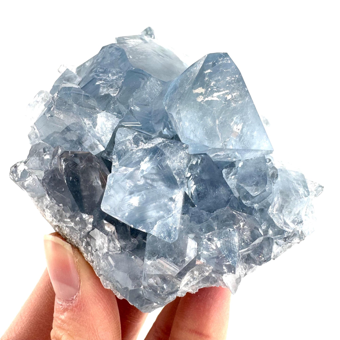 Celestite | natural blue crystal, mineral specimen from Madagascar