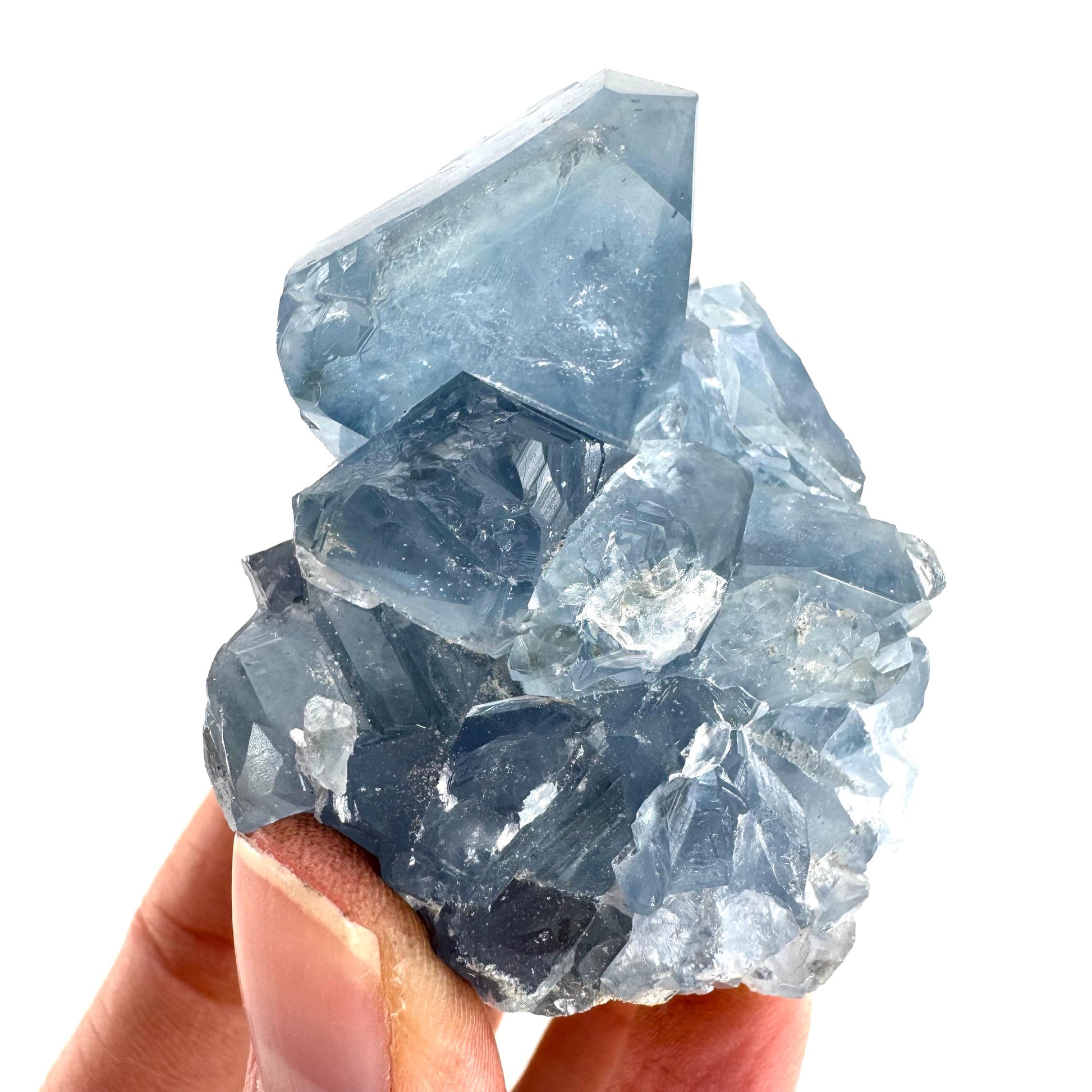 Celestite | natural blue crystal, mineral specimen from Madagascar
