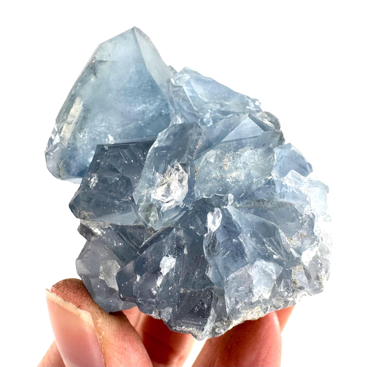 Celestite | natural blue crystal, mineral specimen from Madagascar