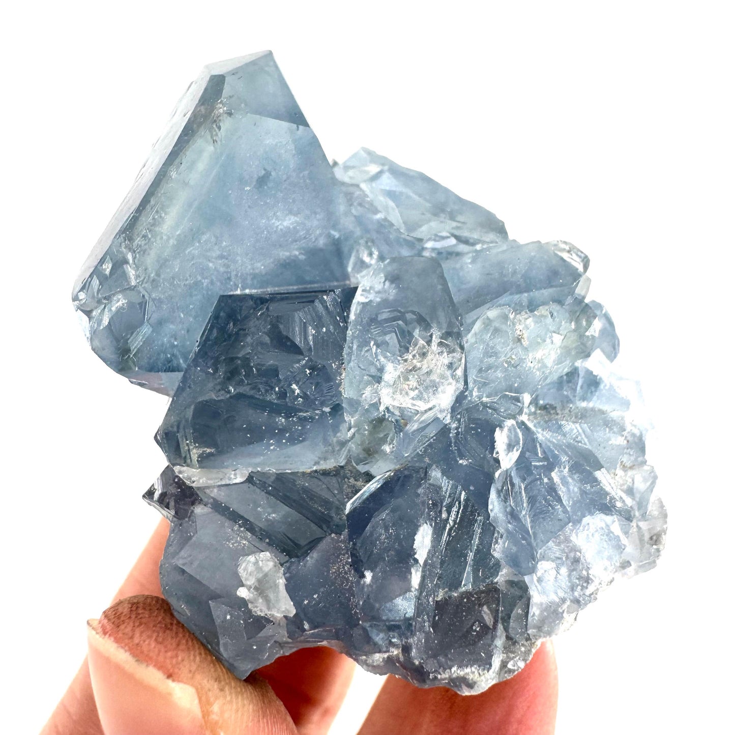 Celestite | natural blue crystal, mineral specimen from Madagascar