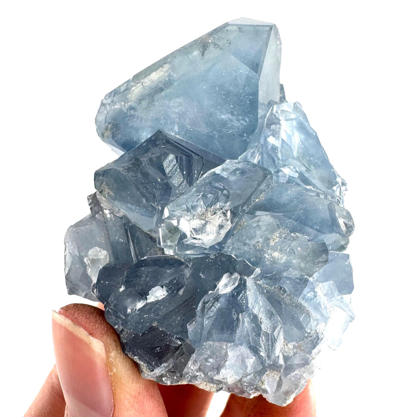 Celestite | natural blue crystal, mineral specimen from Madagascar